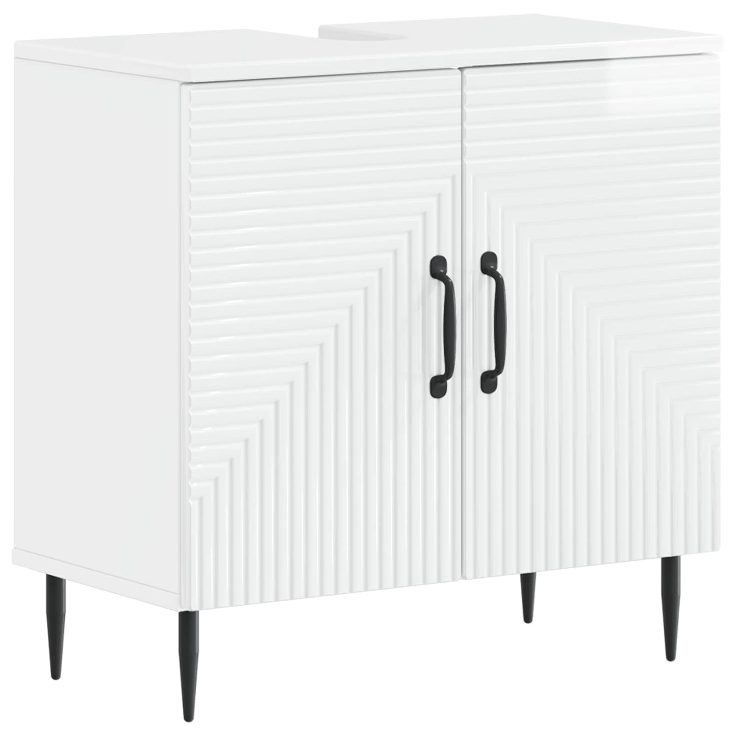 3 Piece Bathroom Cabinet Set HAARLEM Engineered Wood