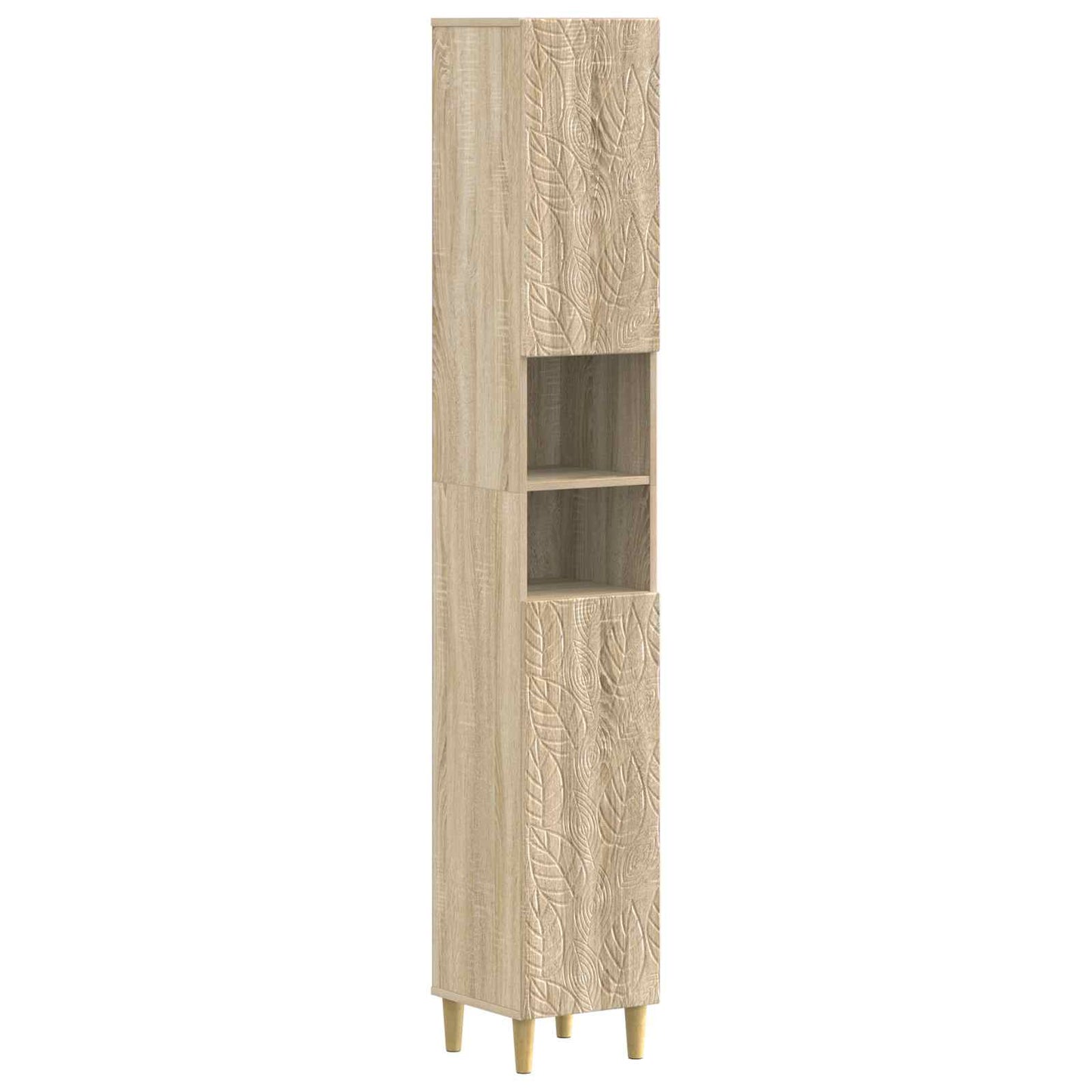 3 Piece Bathroom Cabinet Set DELFT Engineered Wood