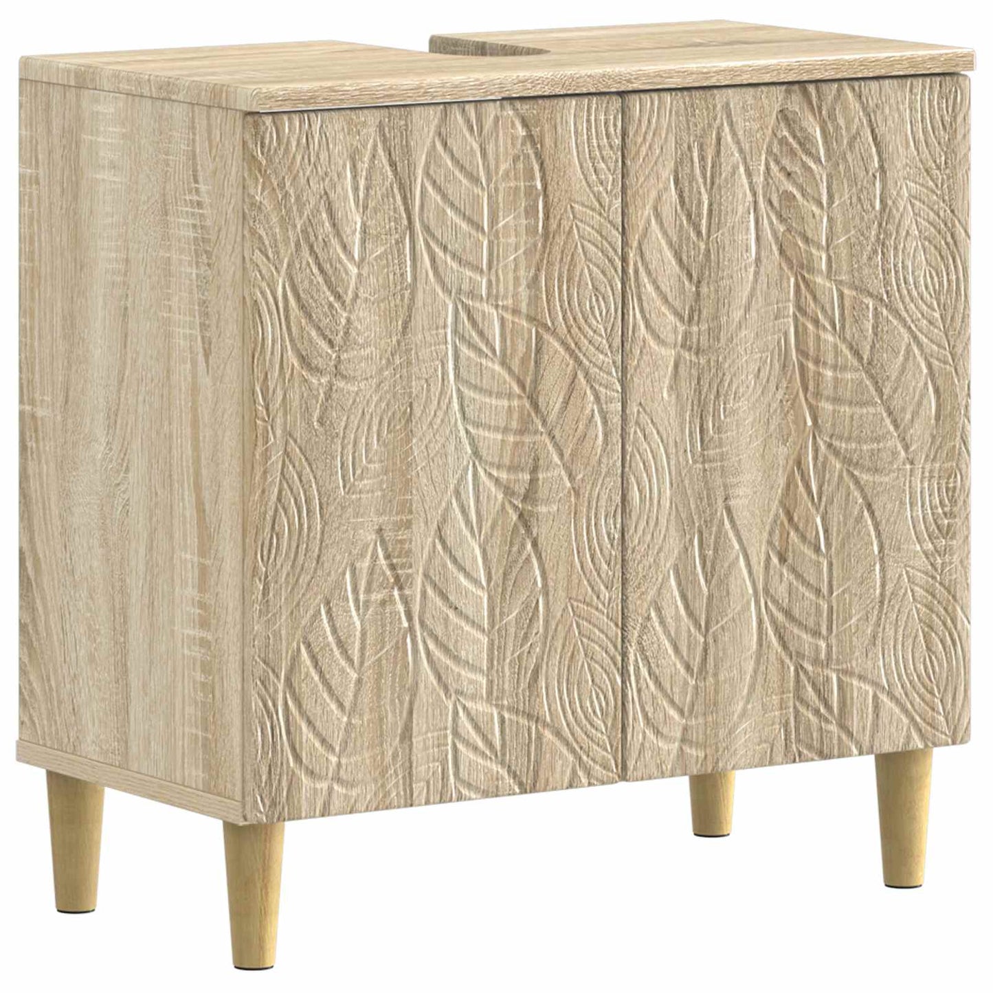 3 Piece Bathroom Cabinet Set DELFT Engineered Wood