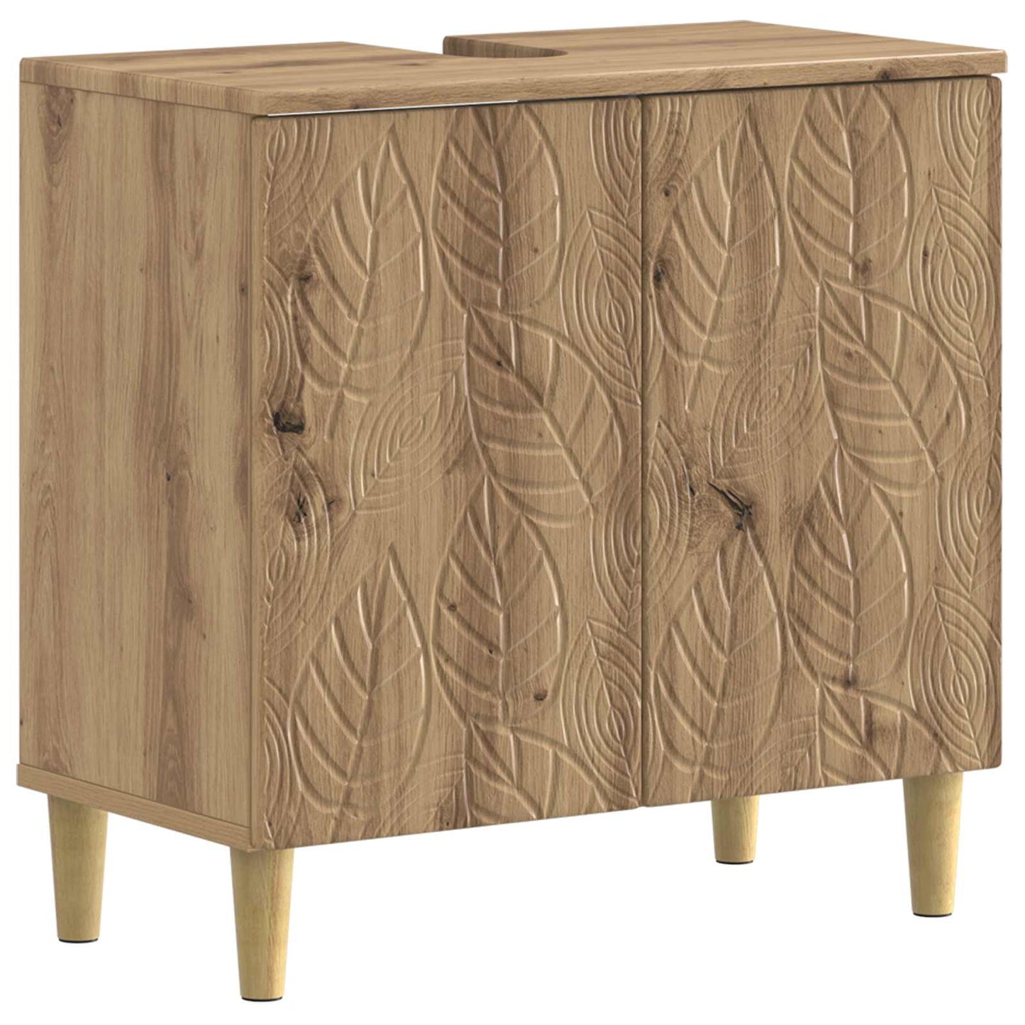 3 Piece Bathroom Cabinet Set DELFT Engineered Wood