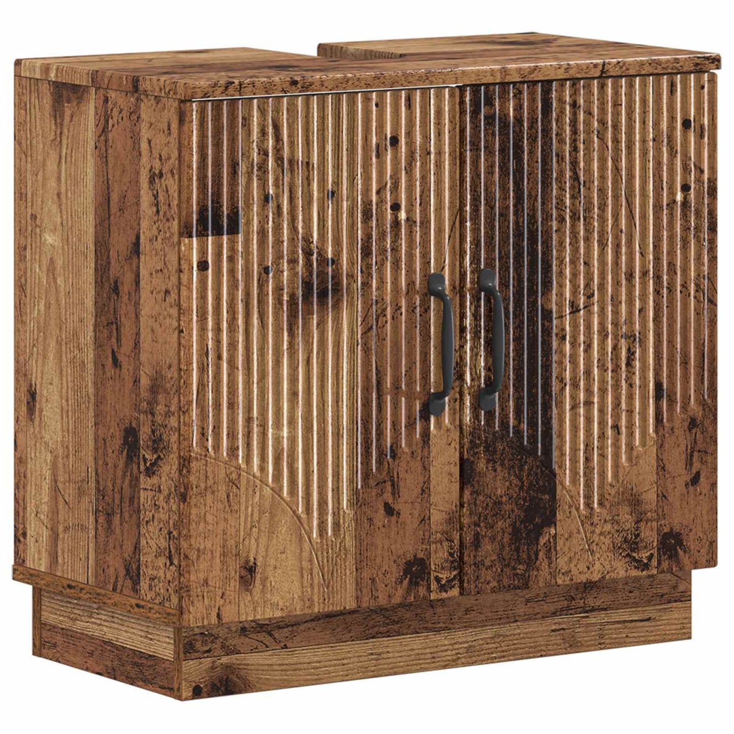 3 Piece Bathroom Cabinet Set HOORN Engineered Wood