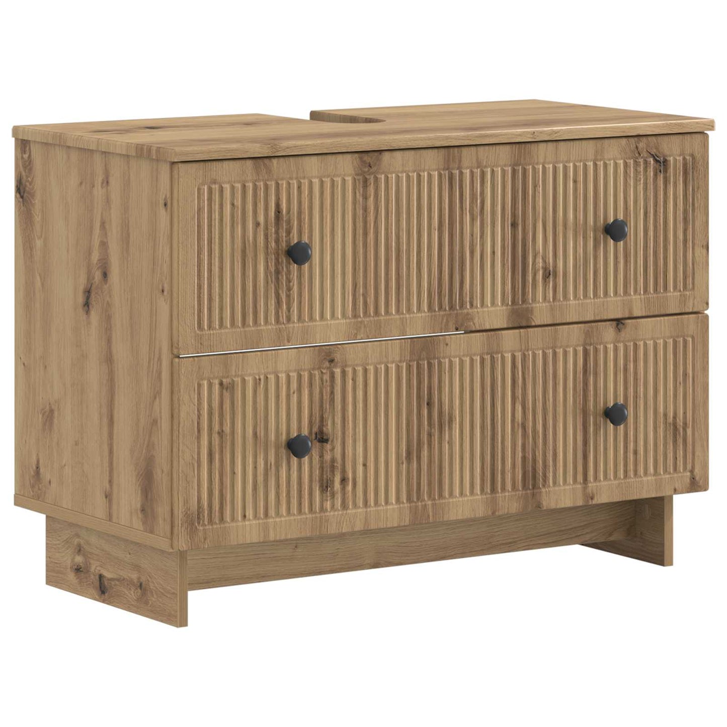 4 Piece Bathroom Cabinet Set EDE Artisan Oak Engineered Wood