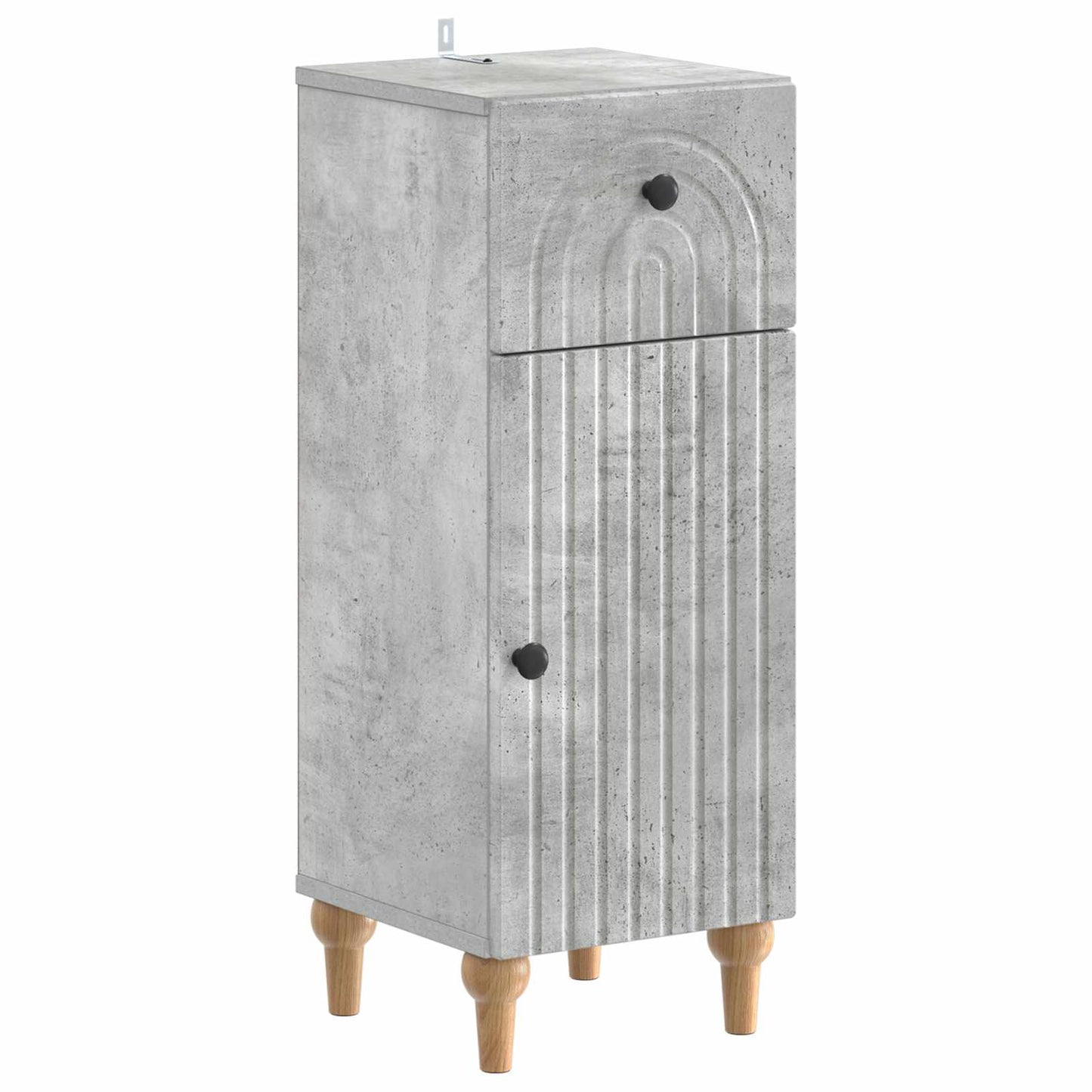 4 Piece Bathroom Cabinet Set ALKMAAR Concrete Grey