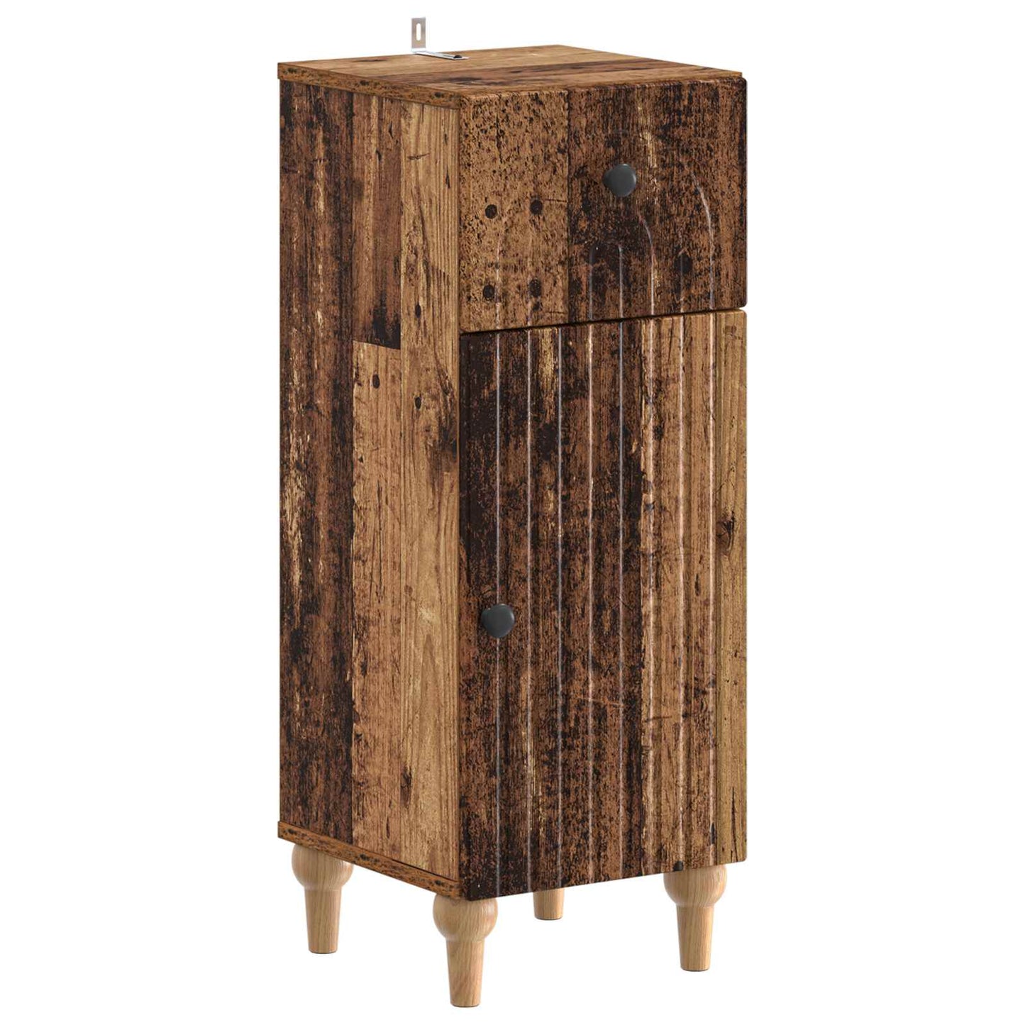 4 Piece Bathroom Cabinet Set ALKMAAR Old Wood Engineered Wood