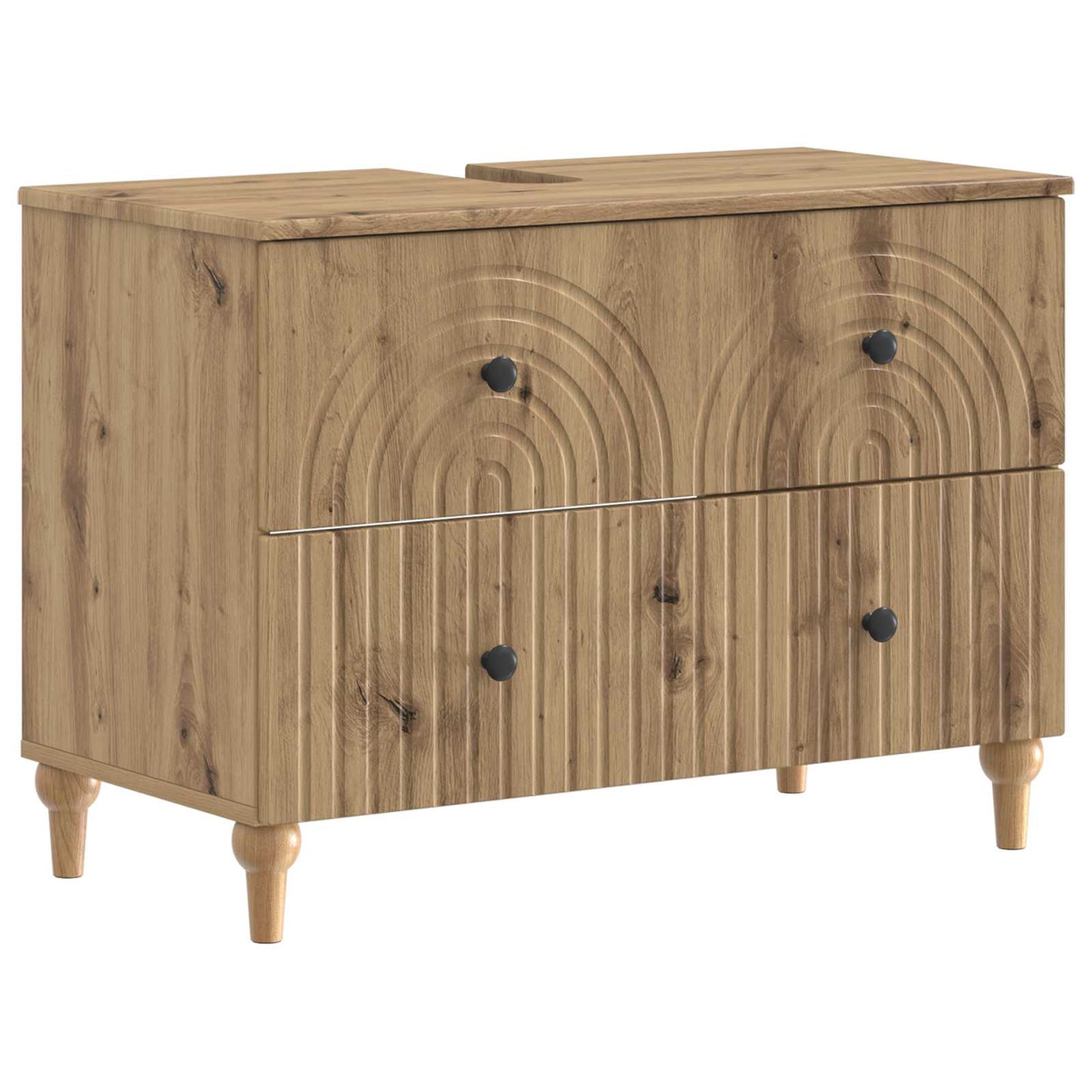 4 Piece Bathroom Cabinet Set ALKMAAR Artisan Oak