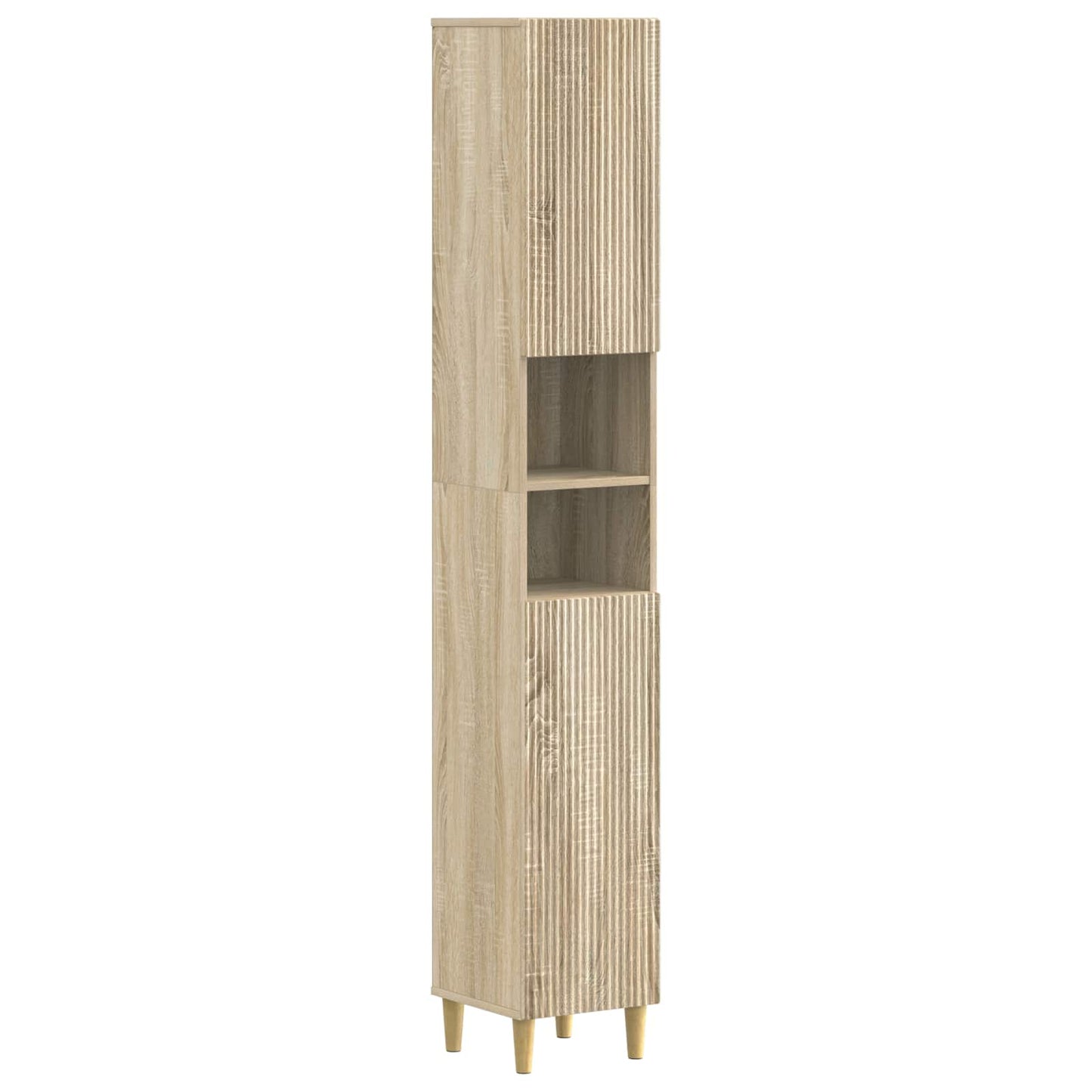 4 Piece Bathroom Cabinet Set ARNHEM Sonoma Oak Engineered Wood