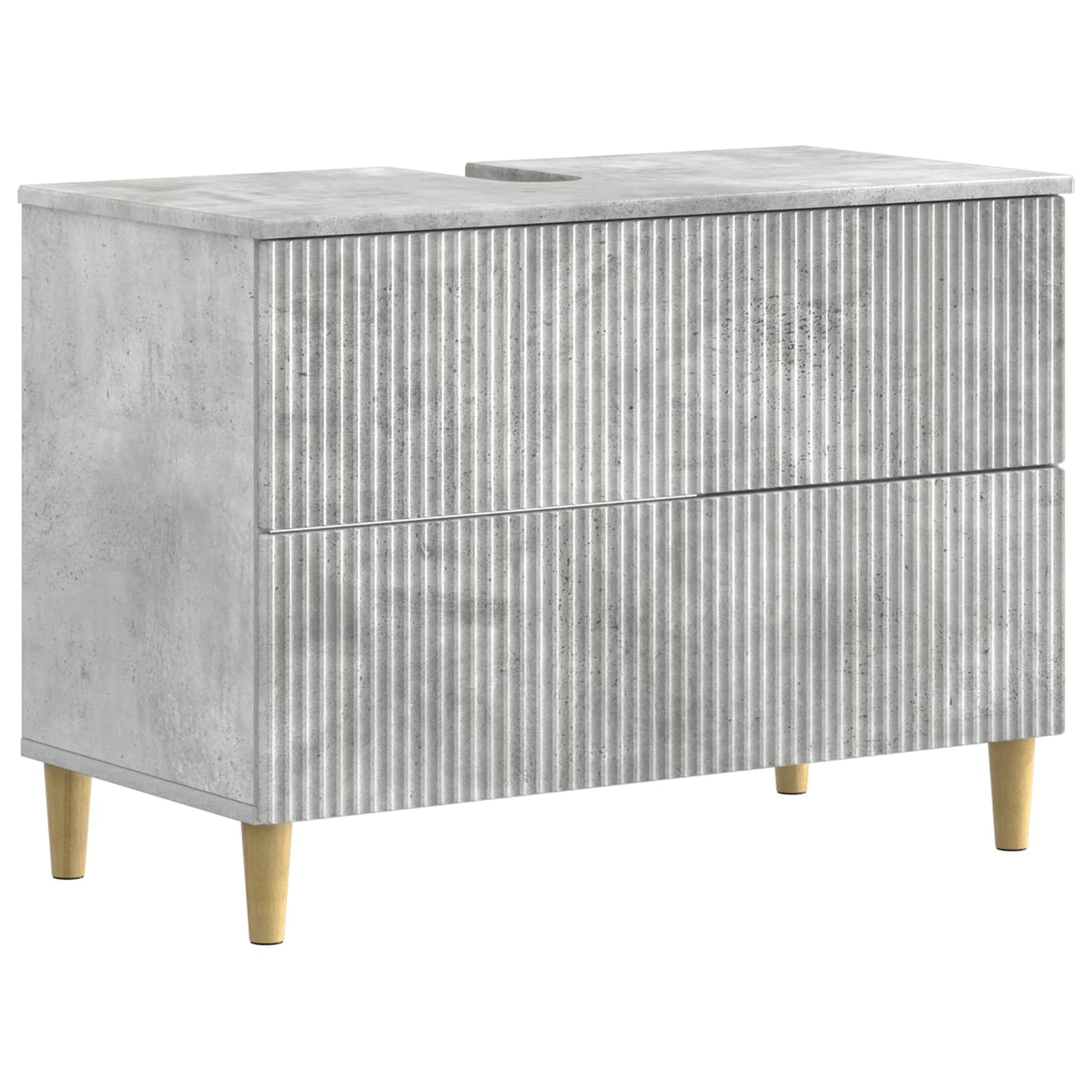 4 Piece Bathroom Cabinet Set ARNHEM Concrete Grey