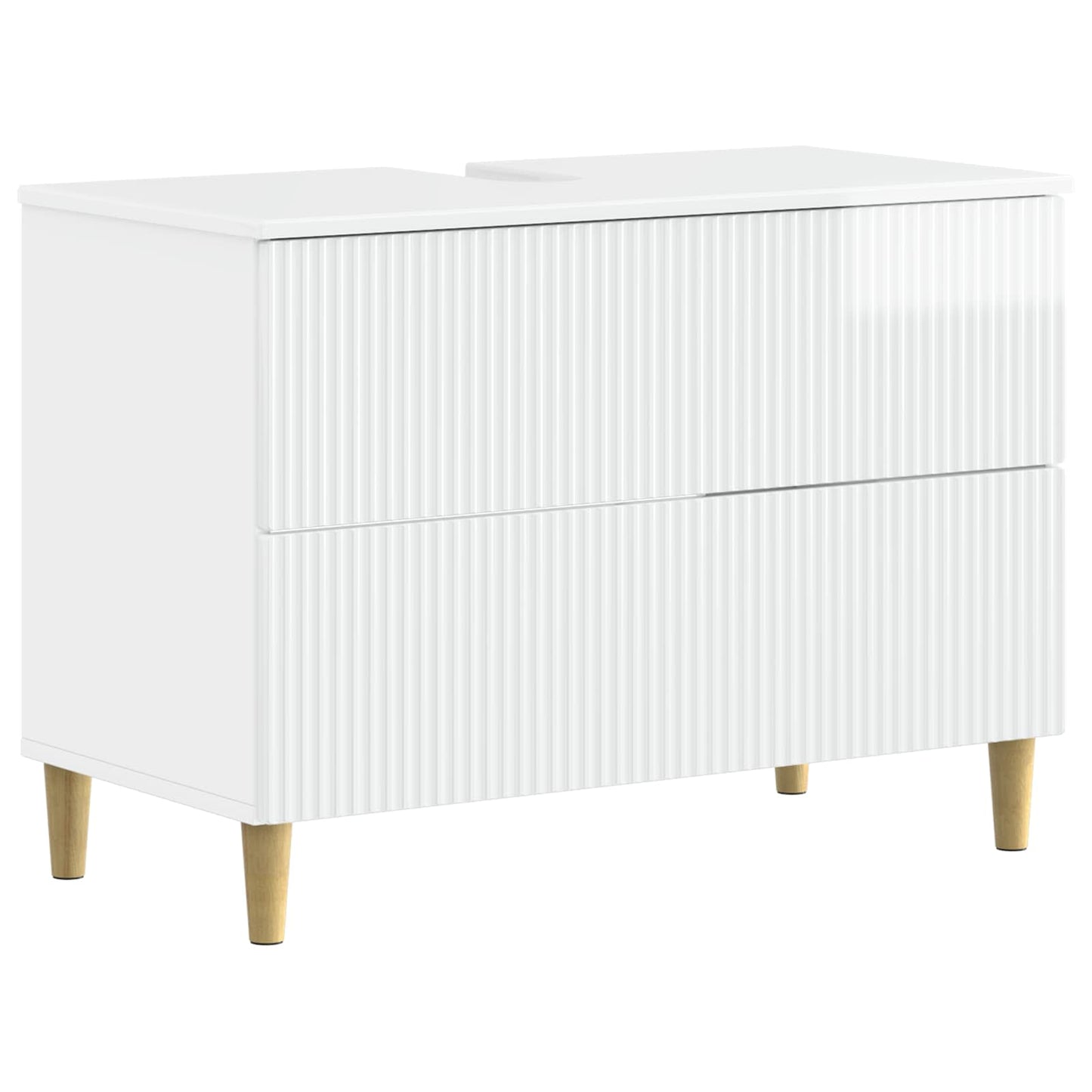 4 Piece Bathroom Cabinet Set ARNHEM High Gloss White