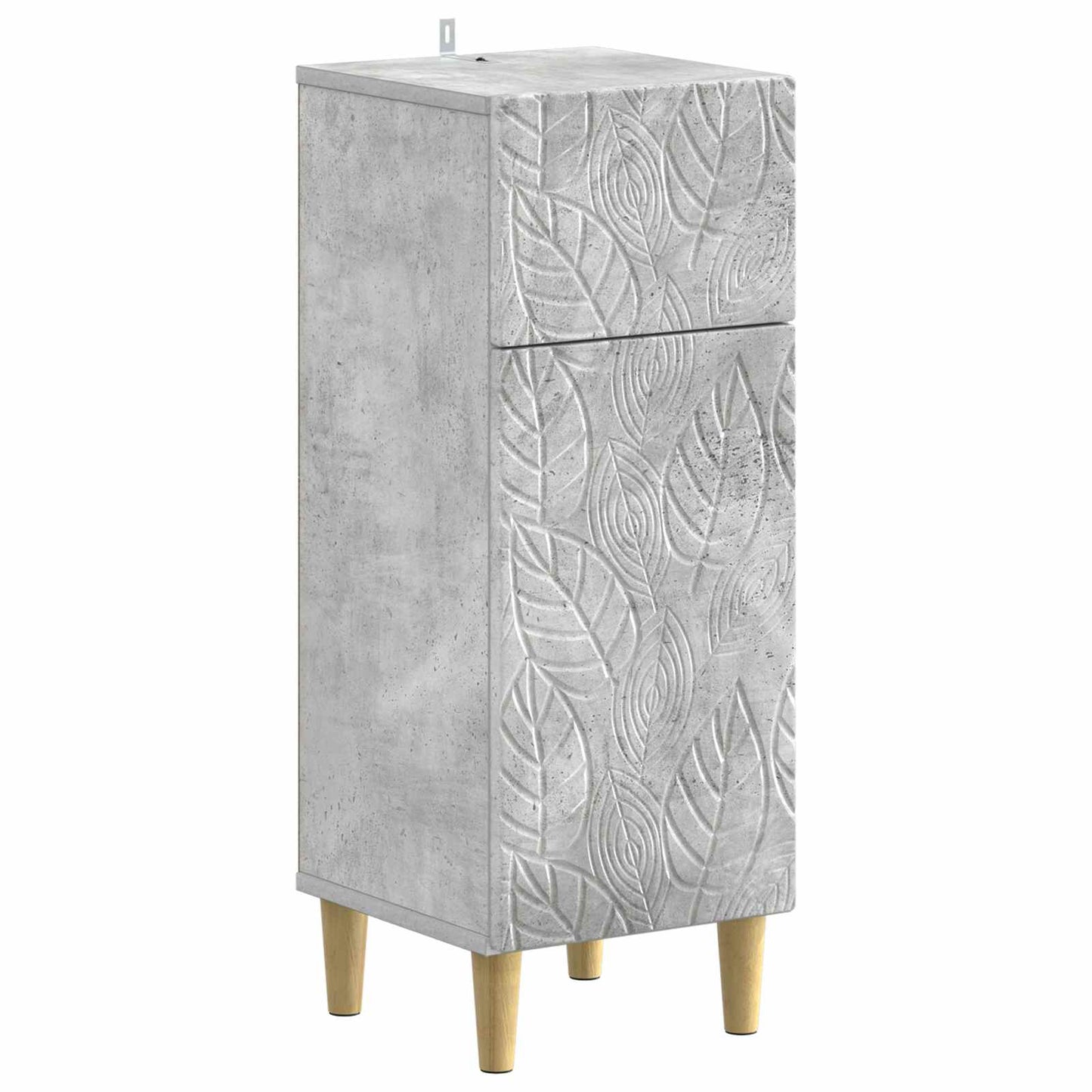 4 Piece Bathroom Cabinet Set DELFT Concrete Grey