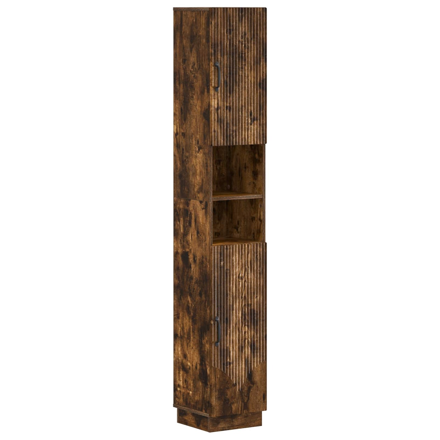 4 Piece Bathroom Cabinet Set HOORN Smoked Oak Engineered Wood