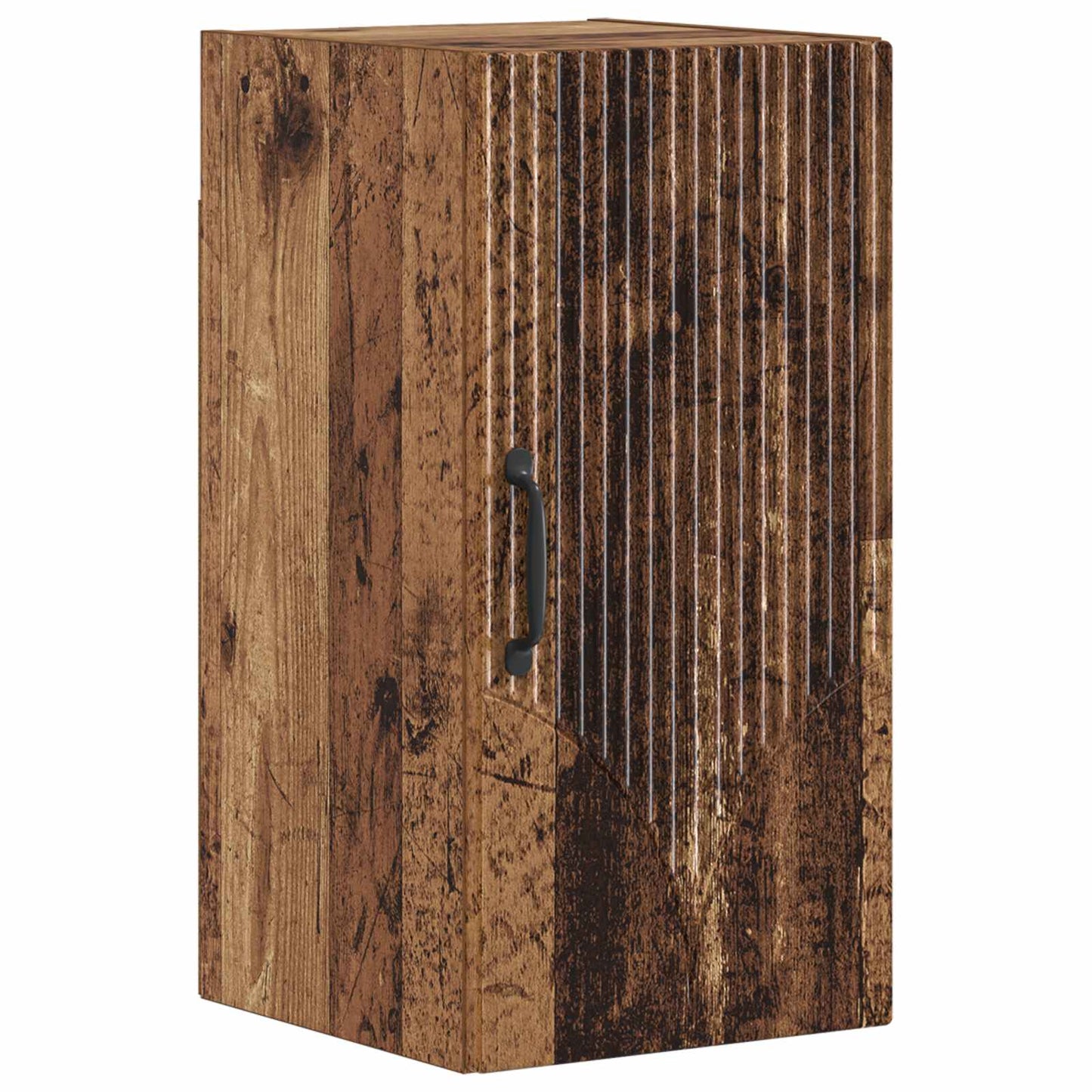 4 Piece Bathroom Cabinet Set HOORN Old Wood Engineered Wood