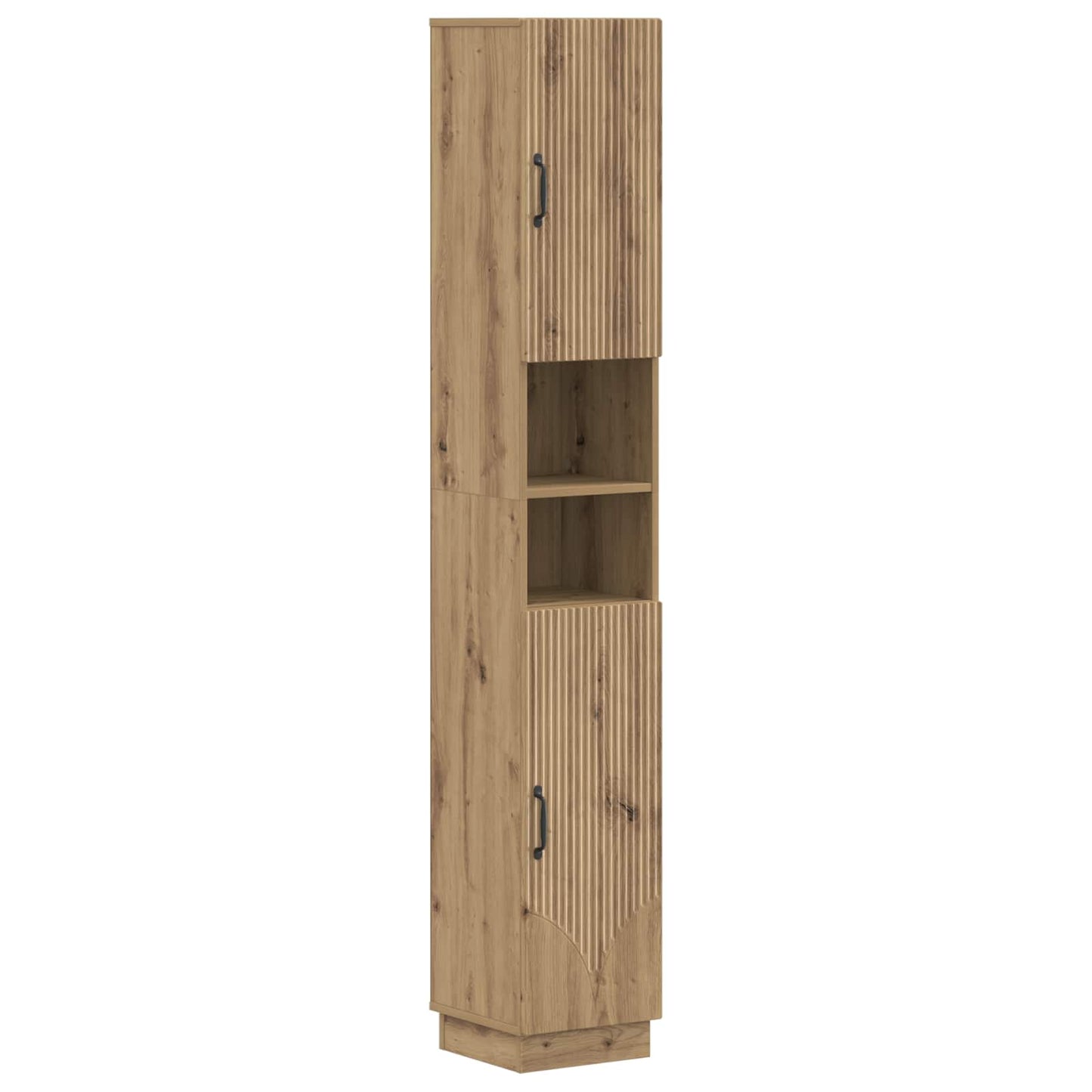 4 Piece Bathroom Cabinet Set HOORN Artisan Oak Engineered Wood
