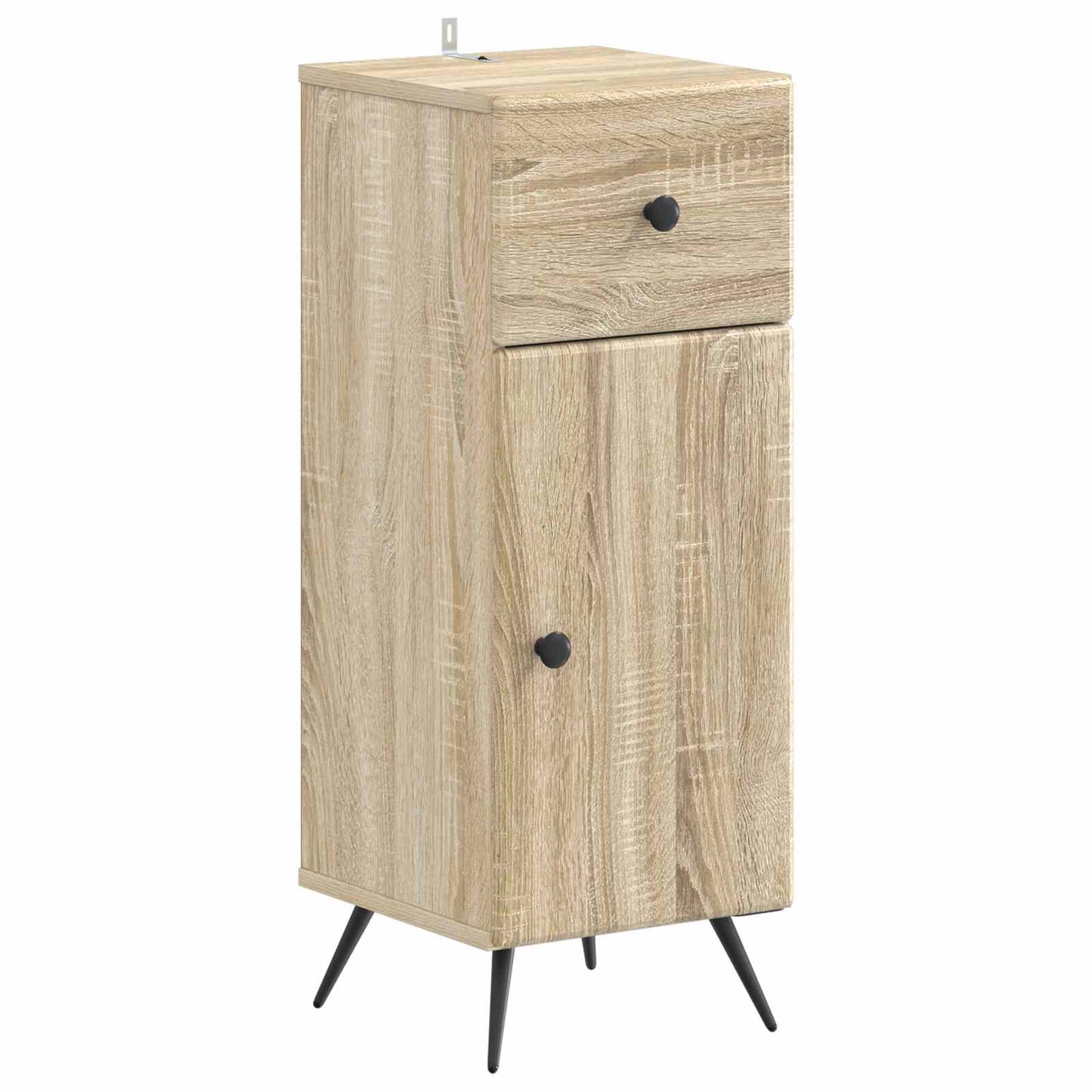 4 Piece Bathroom Cabinet Set BREDA Sonoma Oak Engineered Wood