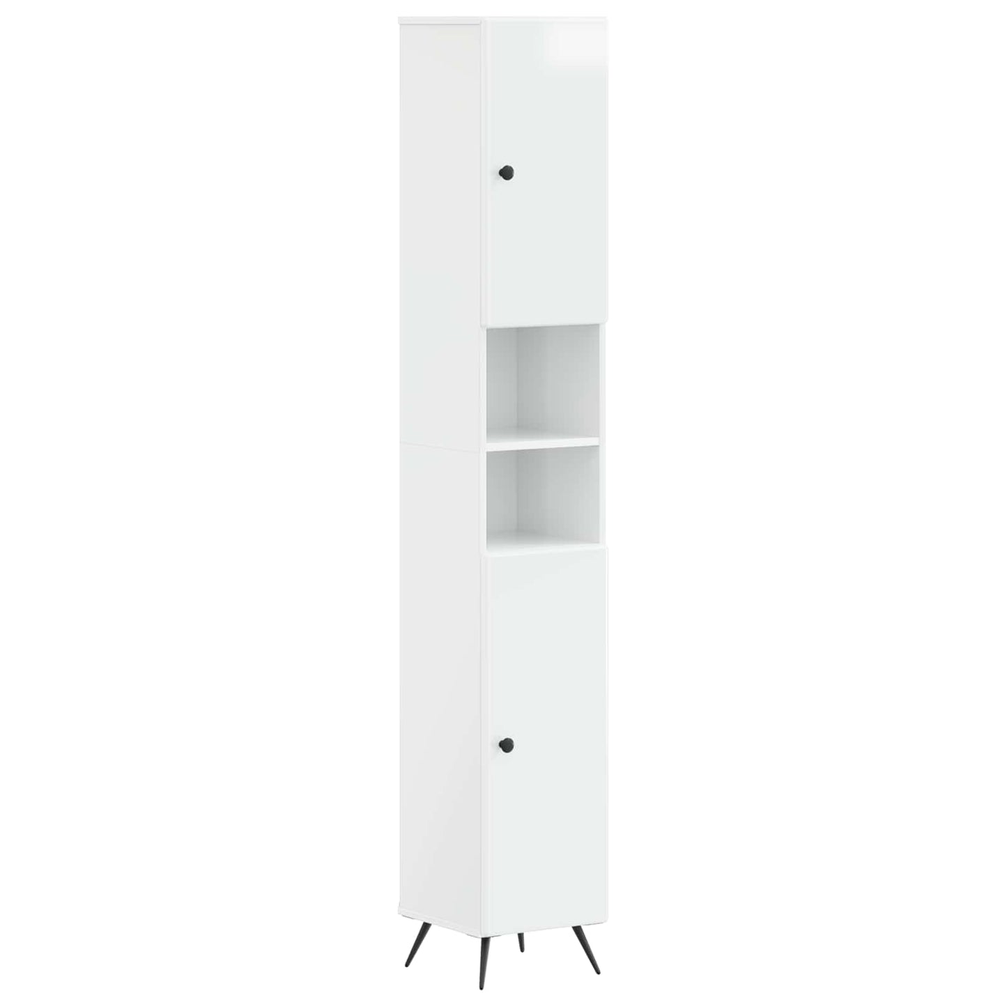 4 Piece Bathroom Cabinet Set BREDA High Gloss White