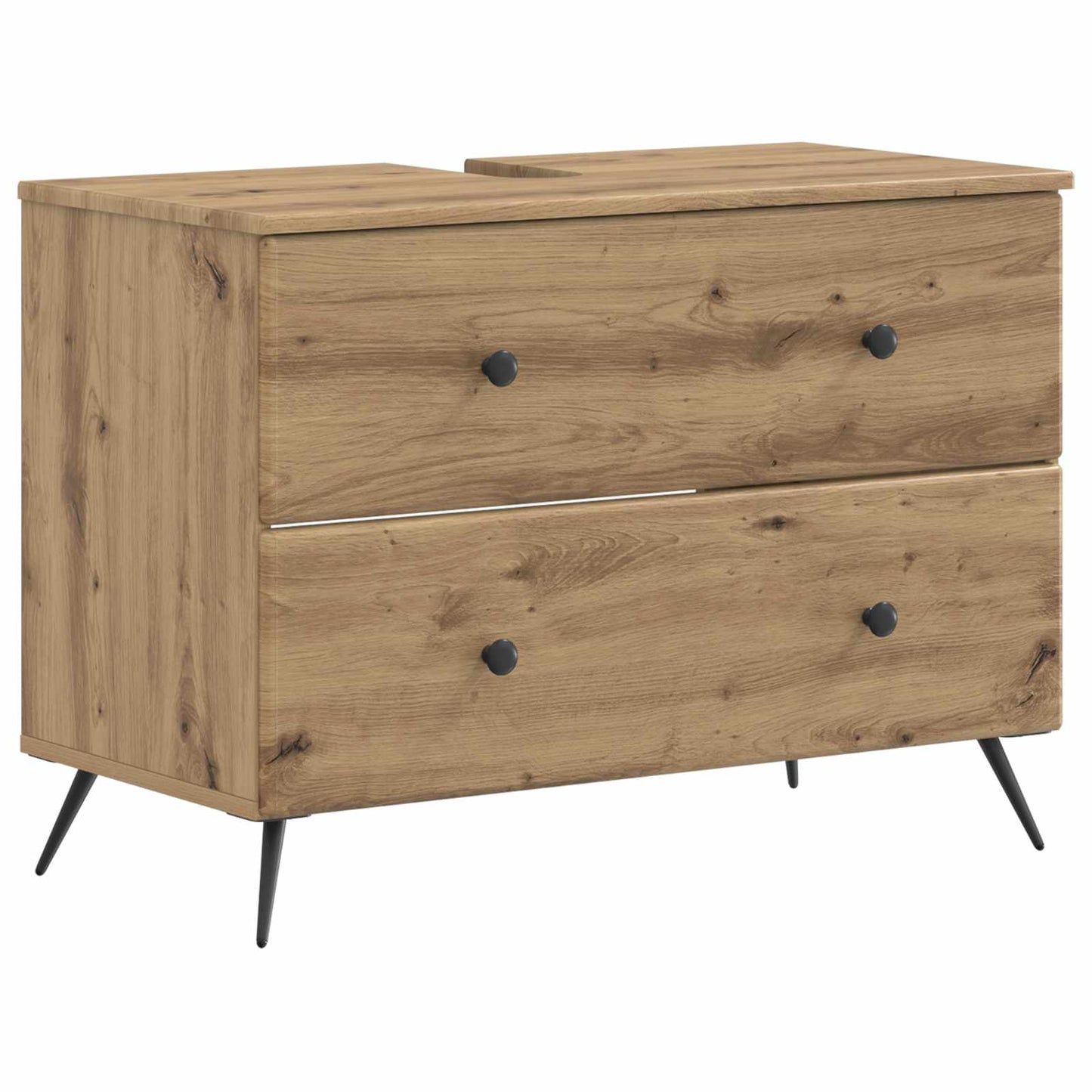 4 Piece Bathroom Cabinet Set BREDA Artisan Oak Engineered Wood