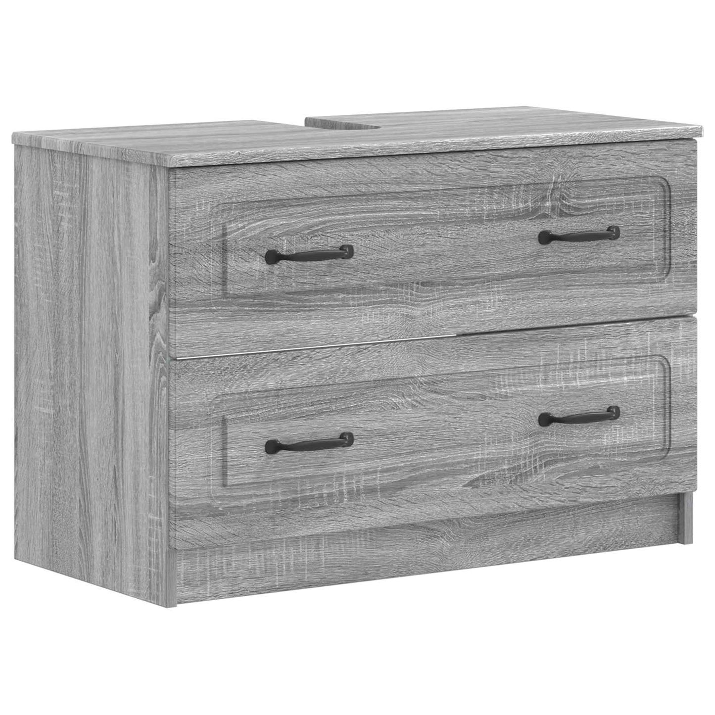 4 Piece Bathroom Cabinet Set UTRECHT Grey Sonoma