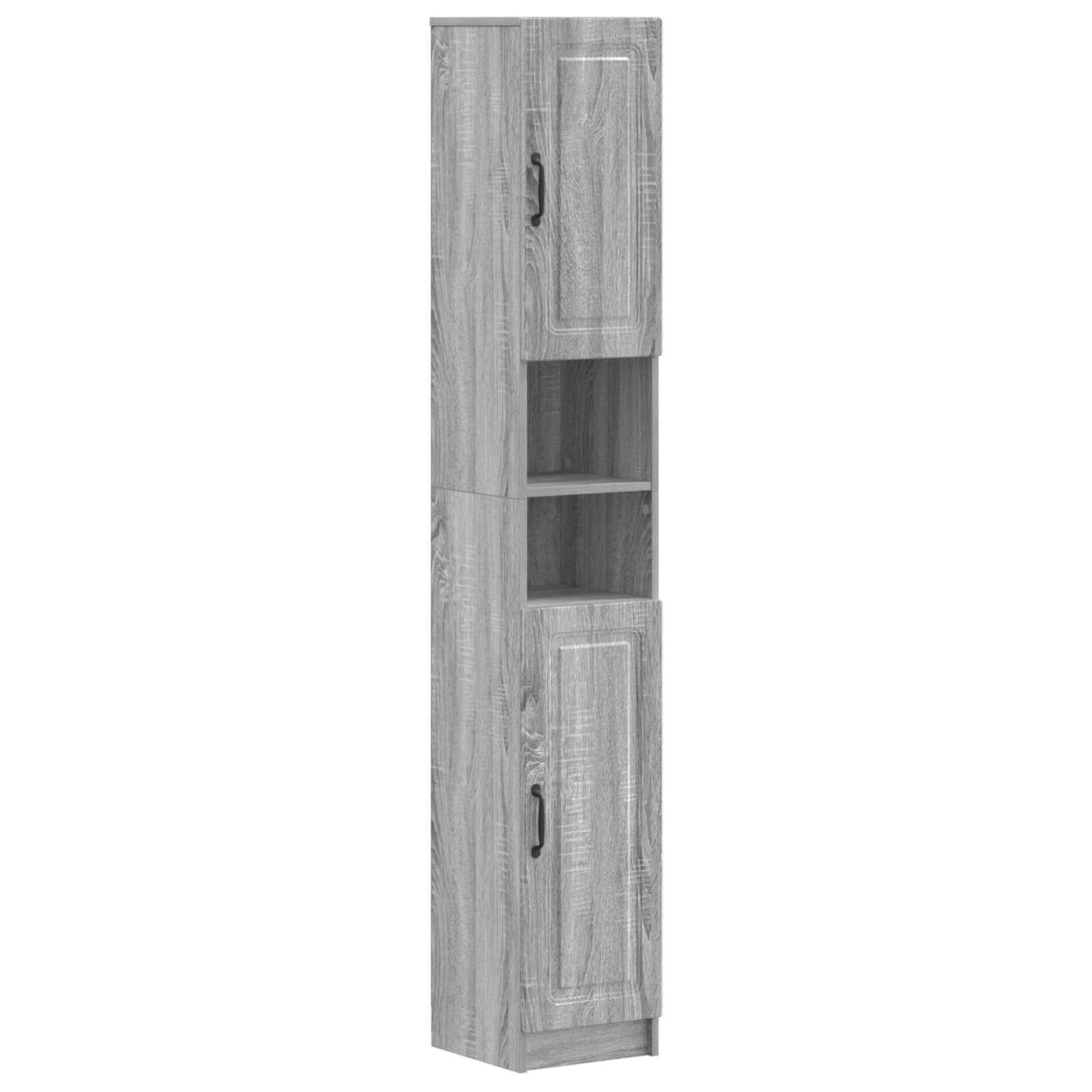 4 Piece Bathroom Cabinet Set UTRECHT Grey Sonoma