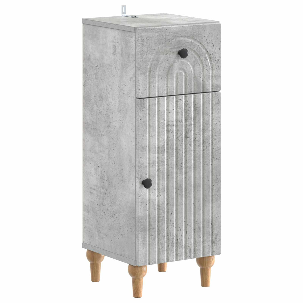 3 Piece Bathroom Cabinet Set ALKMAAR Concrete Grey