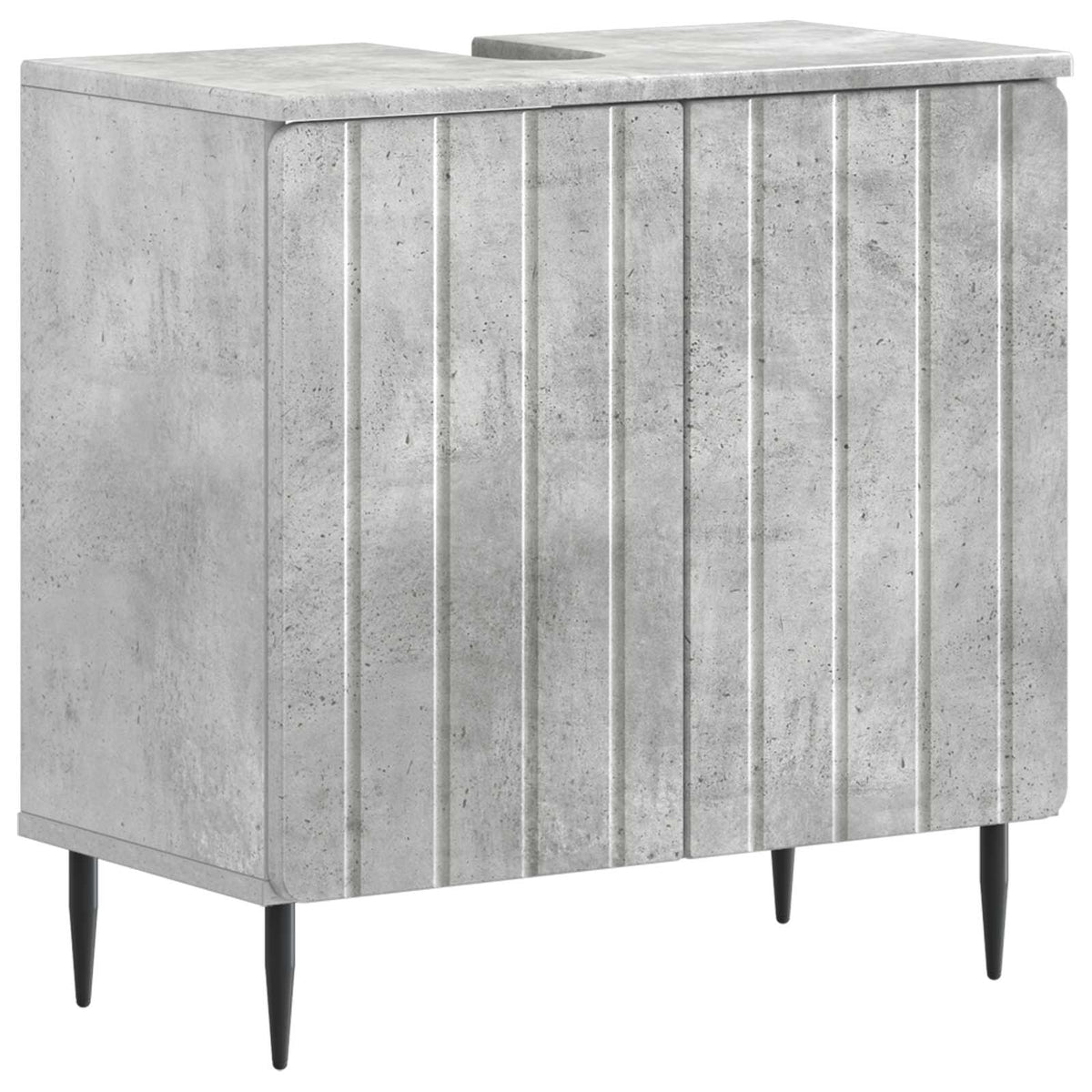 3 Piece Bathroom Cabinet Set ZWOLLE Concrete Grey