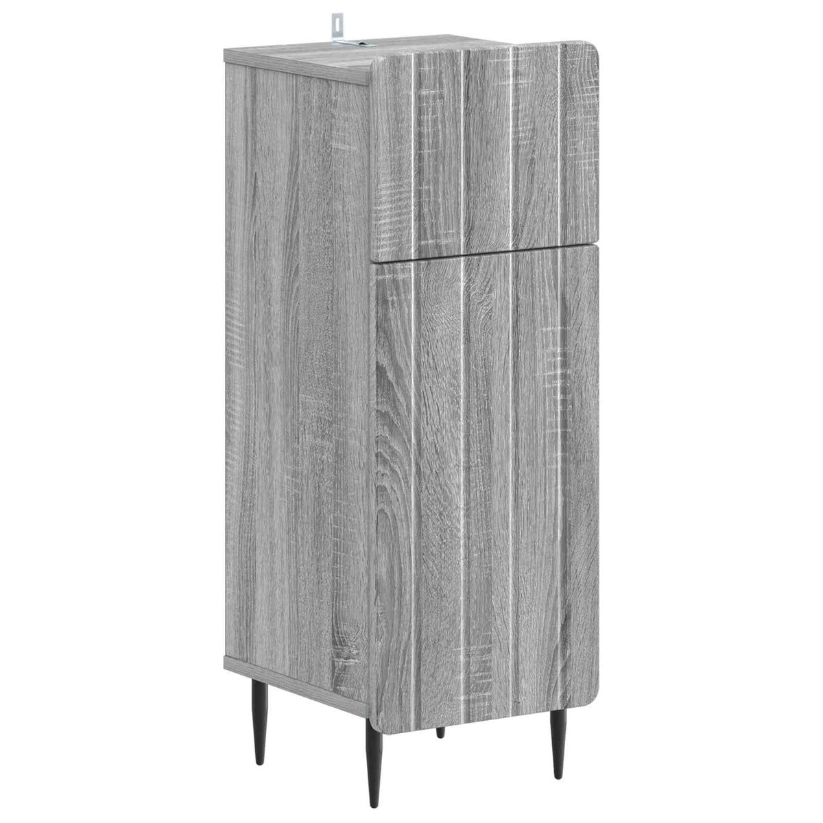 3 Piece Bathroom Cabinet Set ZWOLLE Grey Sonoma Engineered Wood