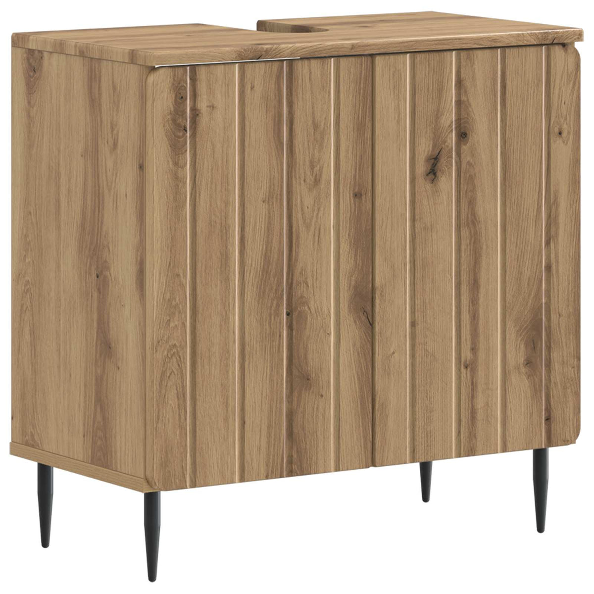 3 Piece Bathroom Cabinet Set ZWOLLE Artisan Oak Engineered Wood