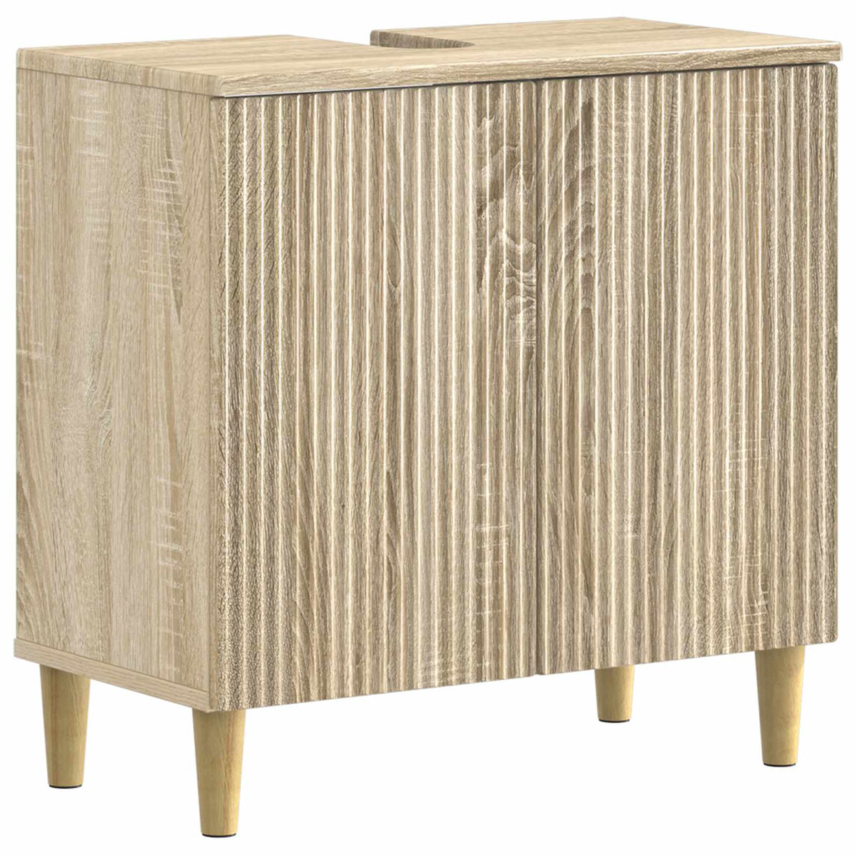 3 Piece Bathroom Cabinet Set ARNHEM Sonoma Oak Engineered Wood