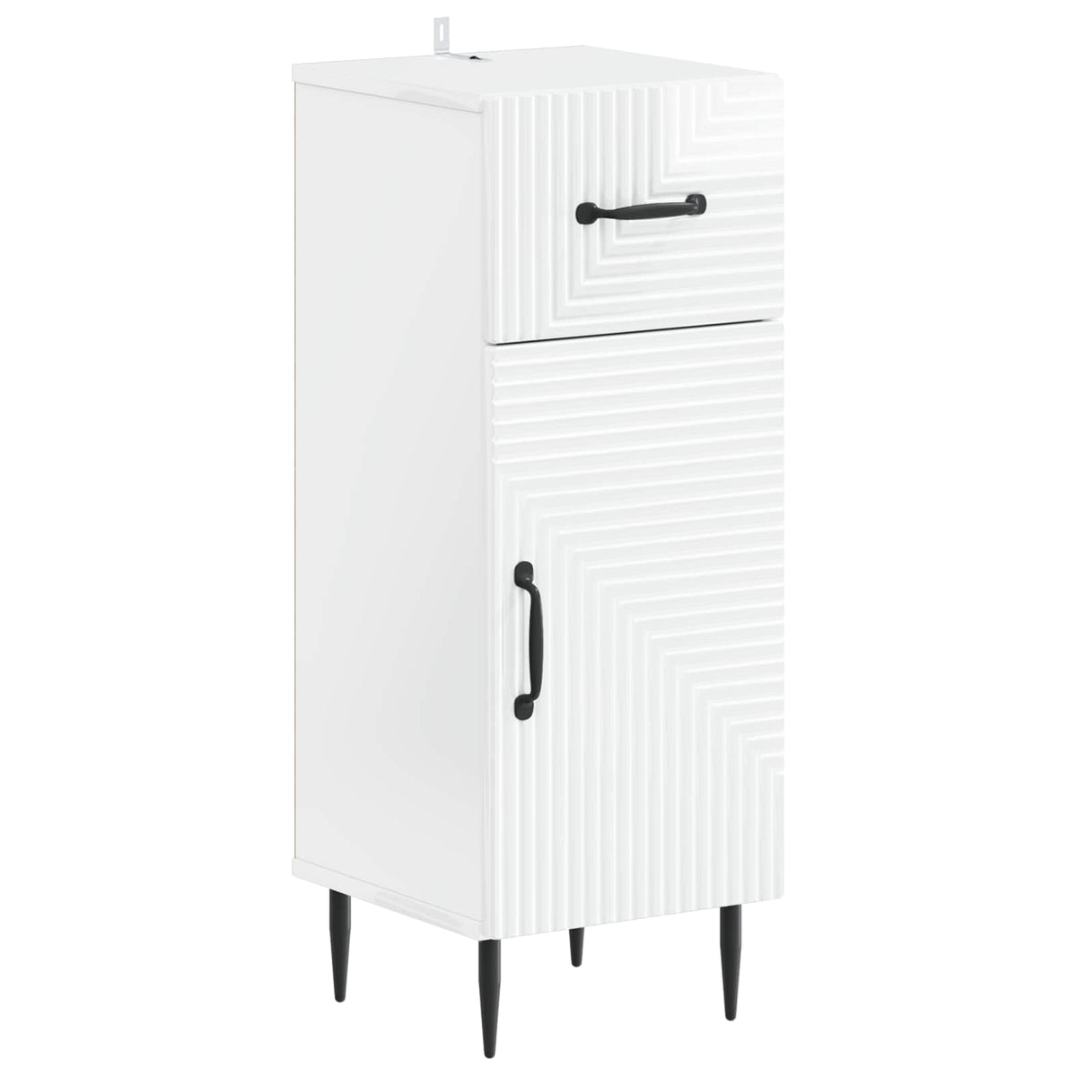 3 Piece Bathroom Cabinet Set HAARLEM High Gloss White