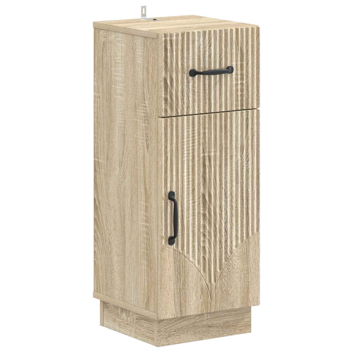 3 Piece Bathroom Cabinet Set HOORN Sonoma Oak Engineered Wood