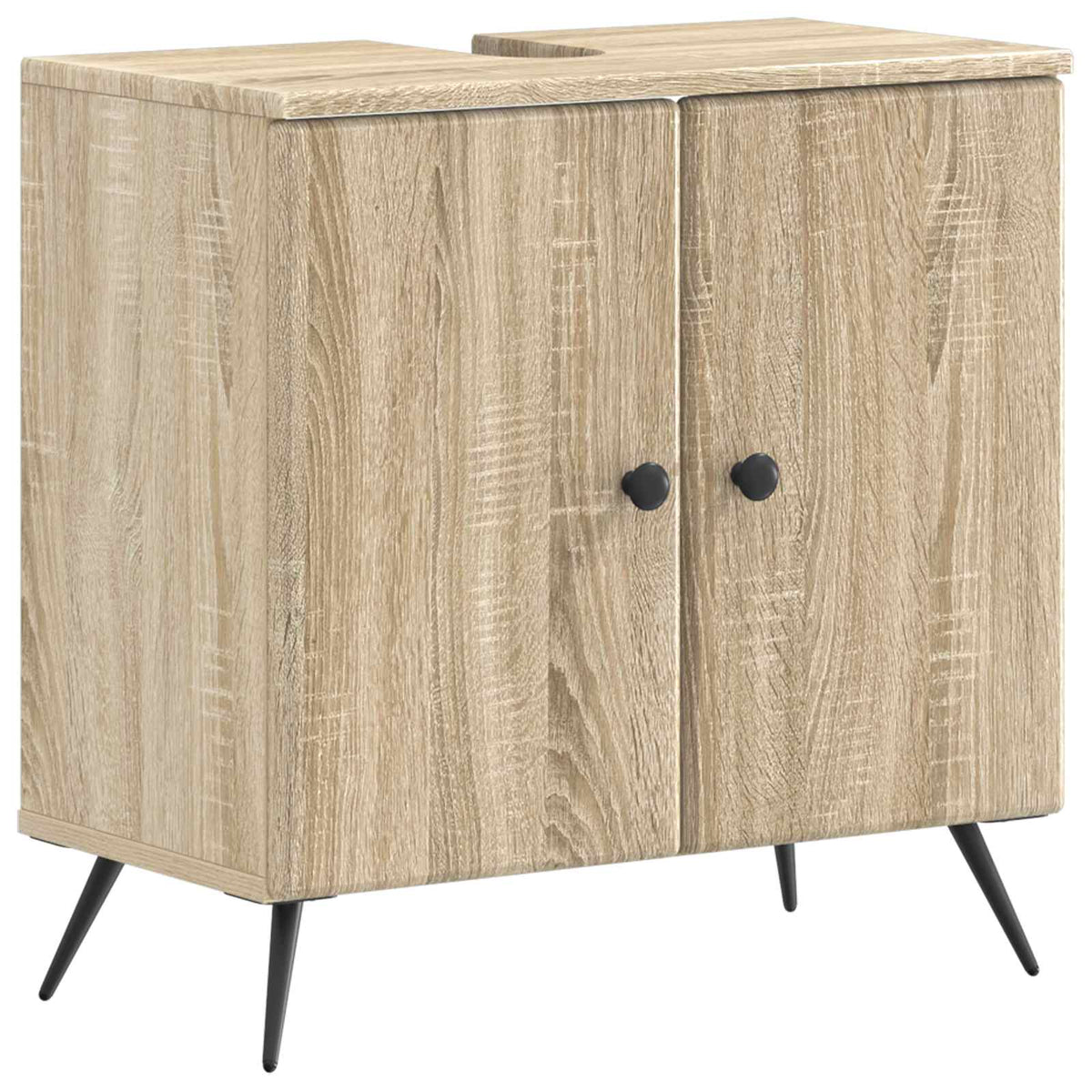 3 Piece Bathroom Cabinet Set BREDA Sonoma Oak Engineered Wood