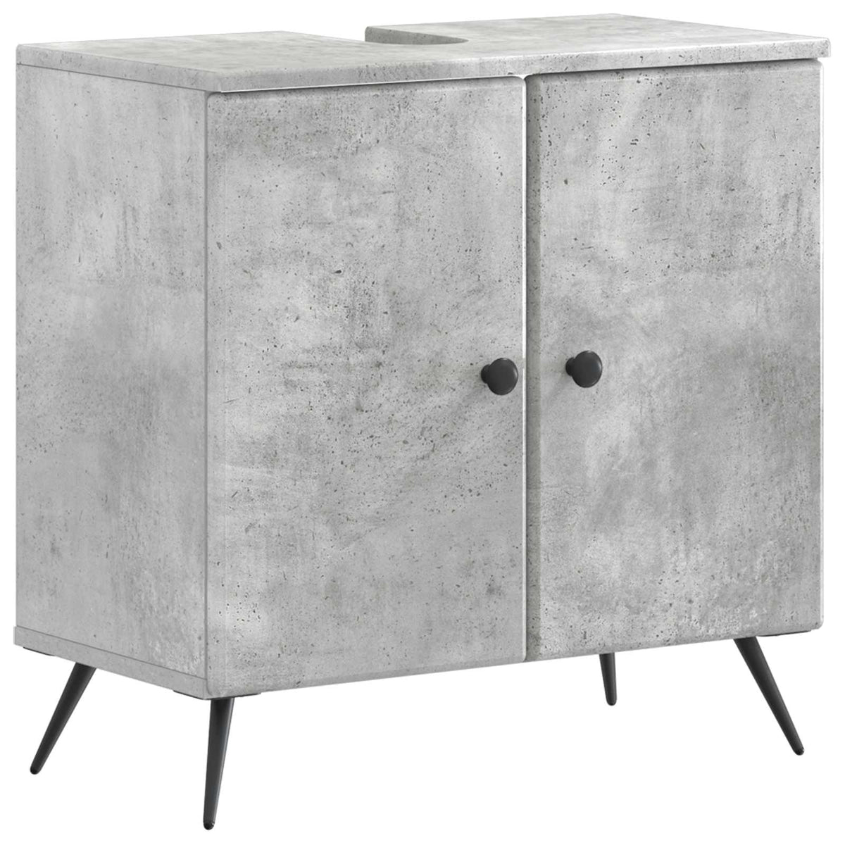 3 Piece Bathroom Cabinet Set BREDA Concrete Grey