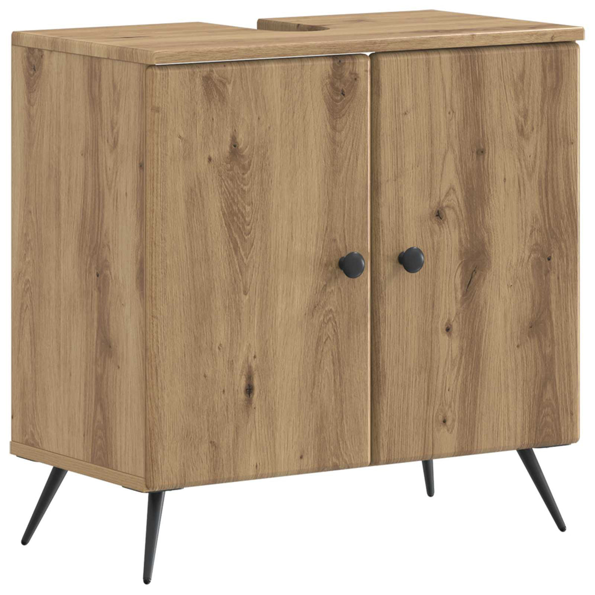 3 Piece Bathroom Cabinet Set BREDA Artisan Oak Engineered Wood