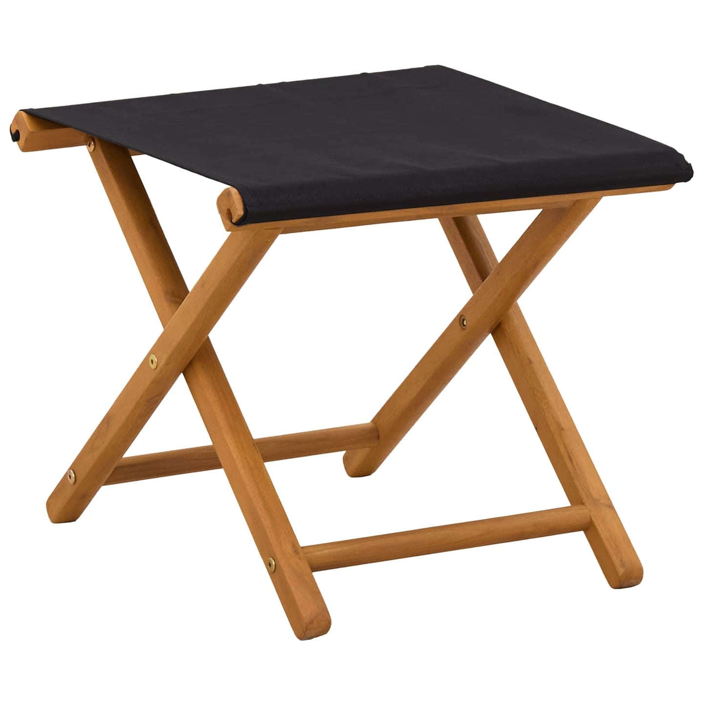 Deck Chair 4 pcs 3 Position Solid Eucalyptus Wood Black