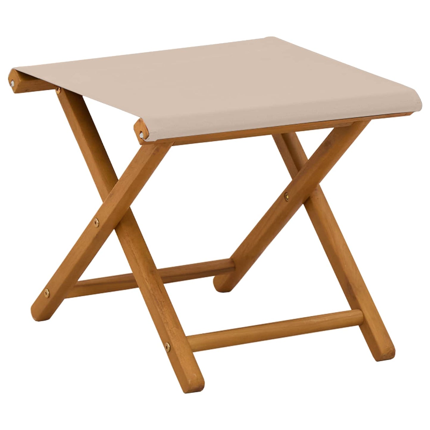 Deck Chair 4 pcs 3 Position Solid Eucalyptus Wood Beige