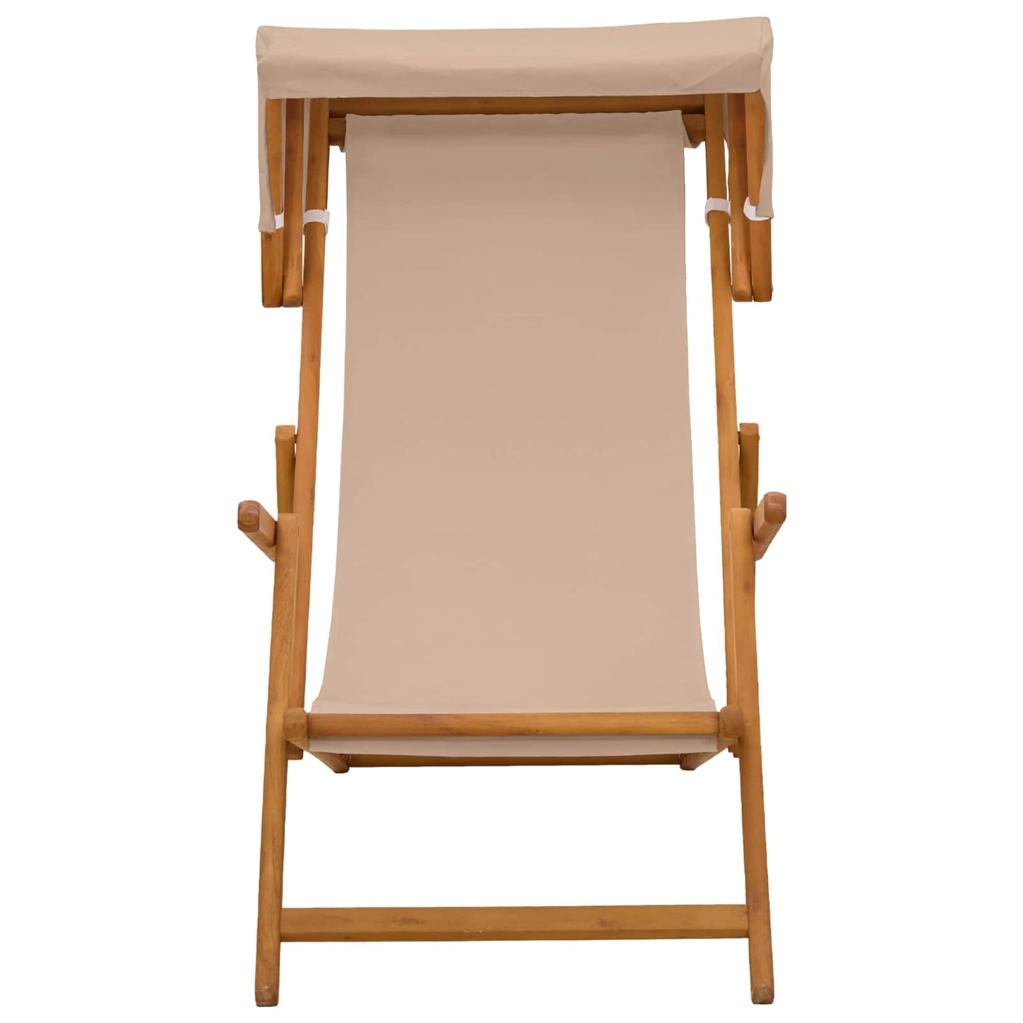 Deck Chair 2 pcs 3 Position Solid Eucalyptus Wood Taupe