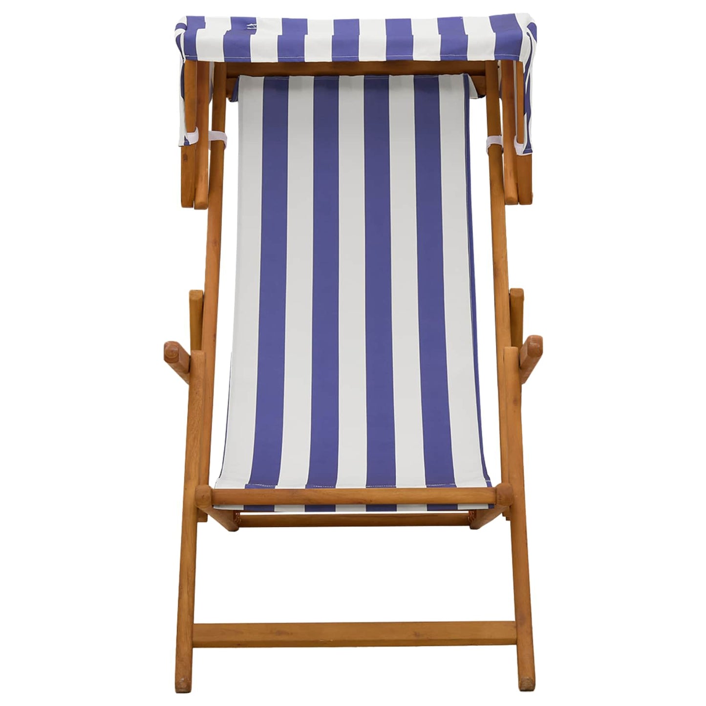 Deck Chair 2 pcs 3 Position Solid Eucalyptus Wood