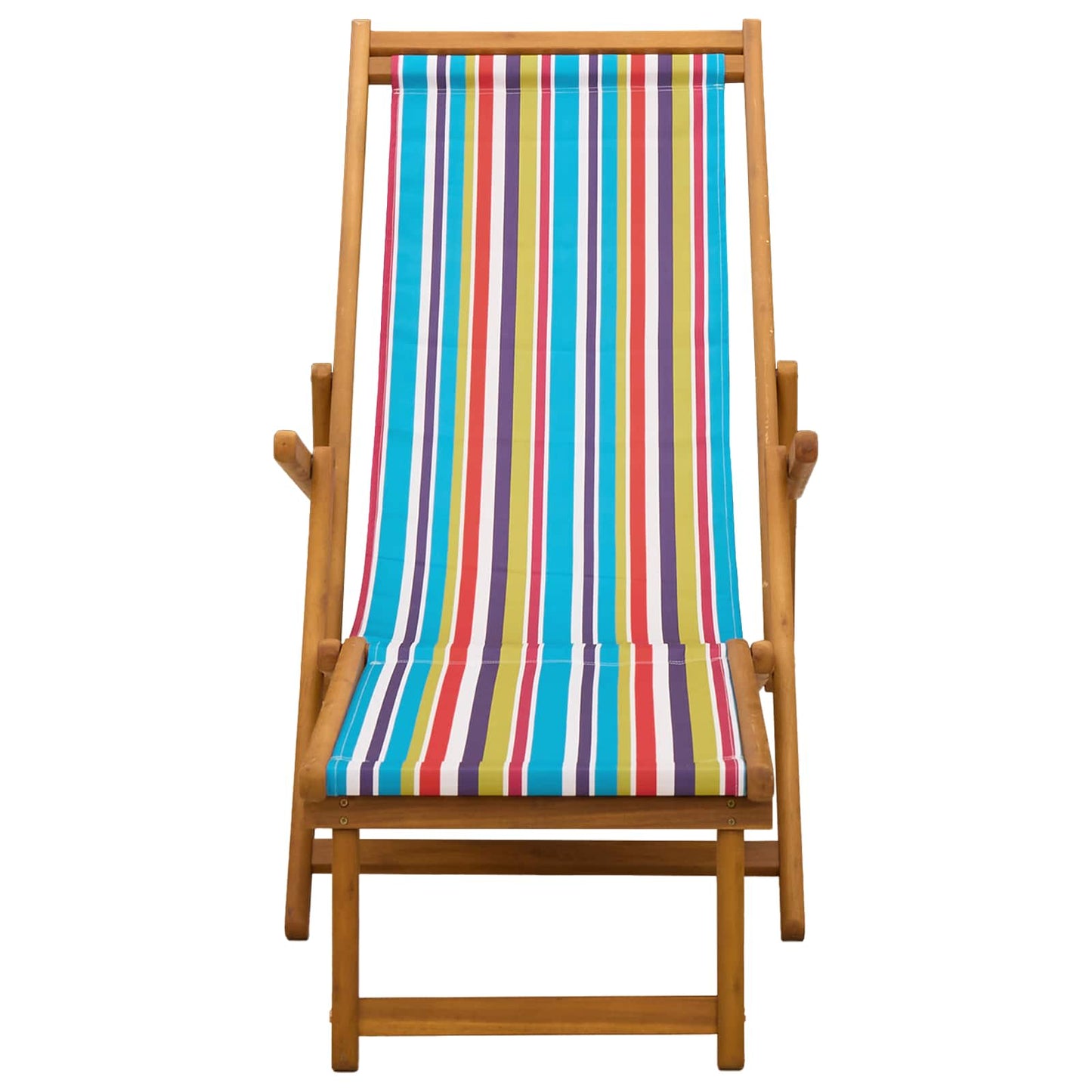 Folding Sun Lounger 2 pcs 3 Position Solid Eucalyptus Wood
