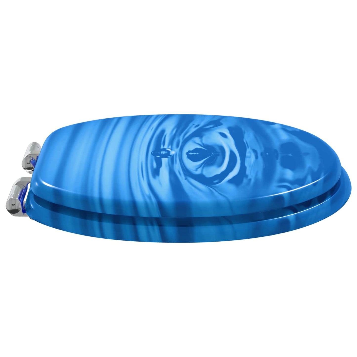 Soft-Close Toilet Seat Blue Drop 44 x 38 cm MDF board