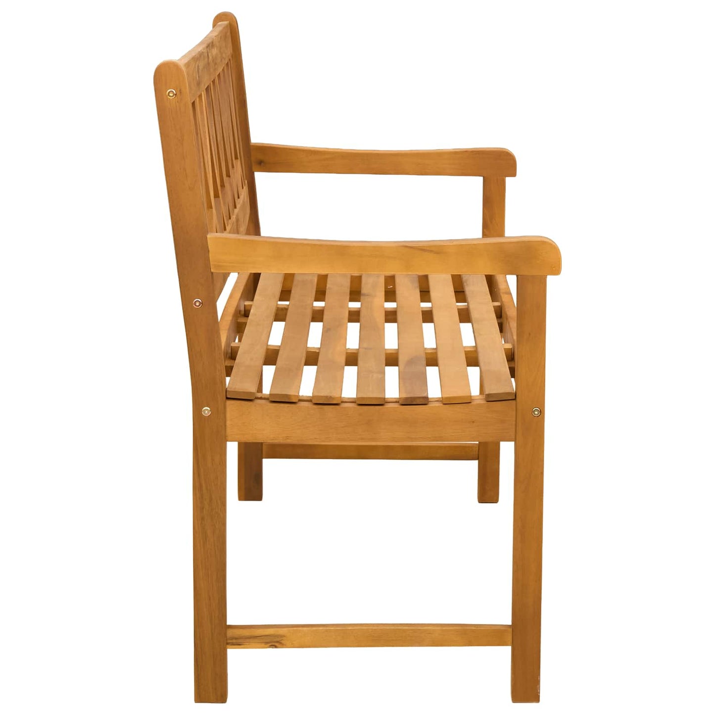 Outdoor Bench Natural 110 x 55.5 x 90 cm Solid Acacia Wood