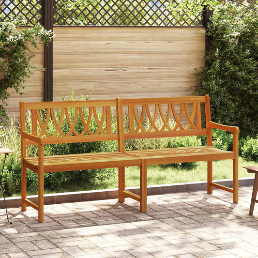 Outdoor Bench Natural 180 x 55.5 x 90 cm Solid Acacia Wood