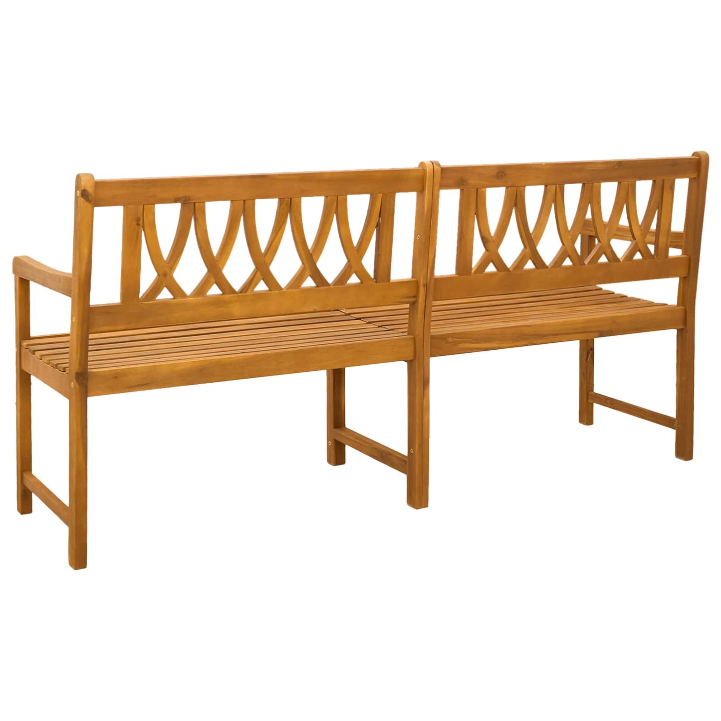 Outdoor Bench Natural 180 x 55.5 x 90 cm Solid Acacia Wood