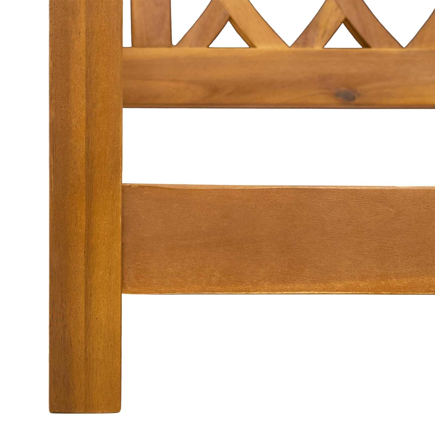 Garden Swing Bench Natural 110 x 56 x 58 cm Solid Acacia Wood