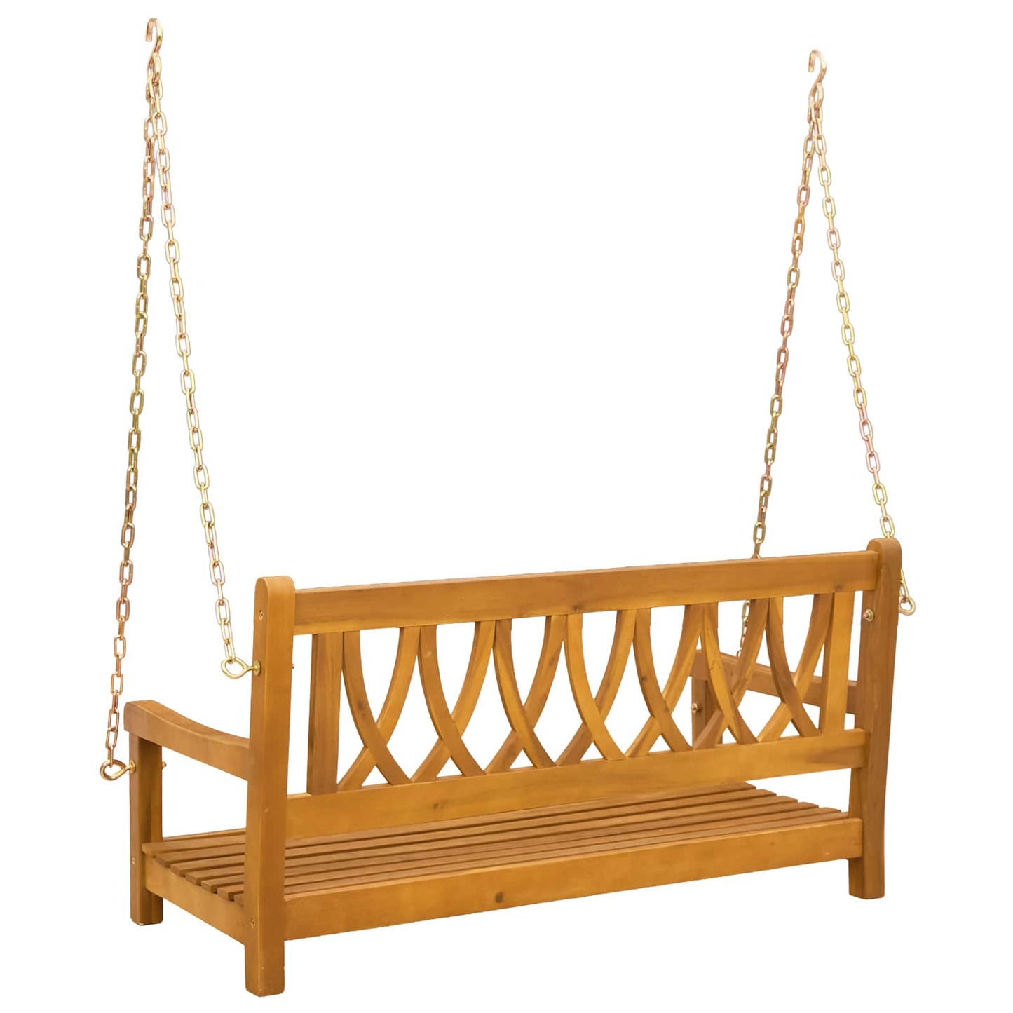 Garden Swing Bench Natural 110 x 56 x 58 cm Solid Acacia Wood