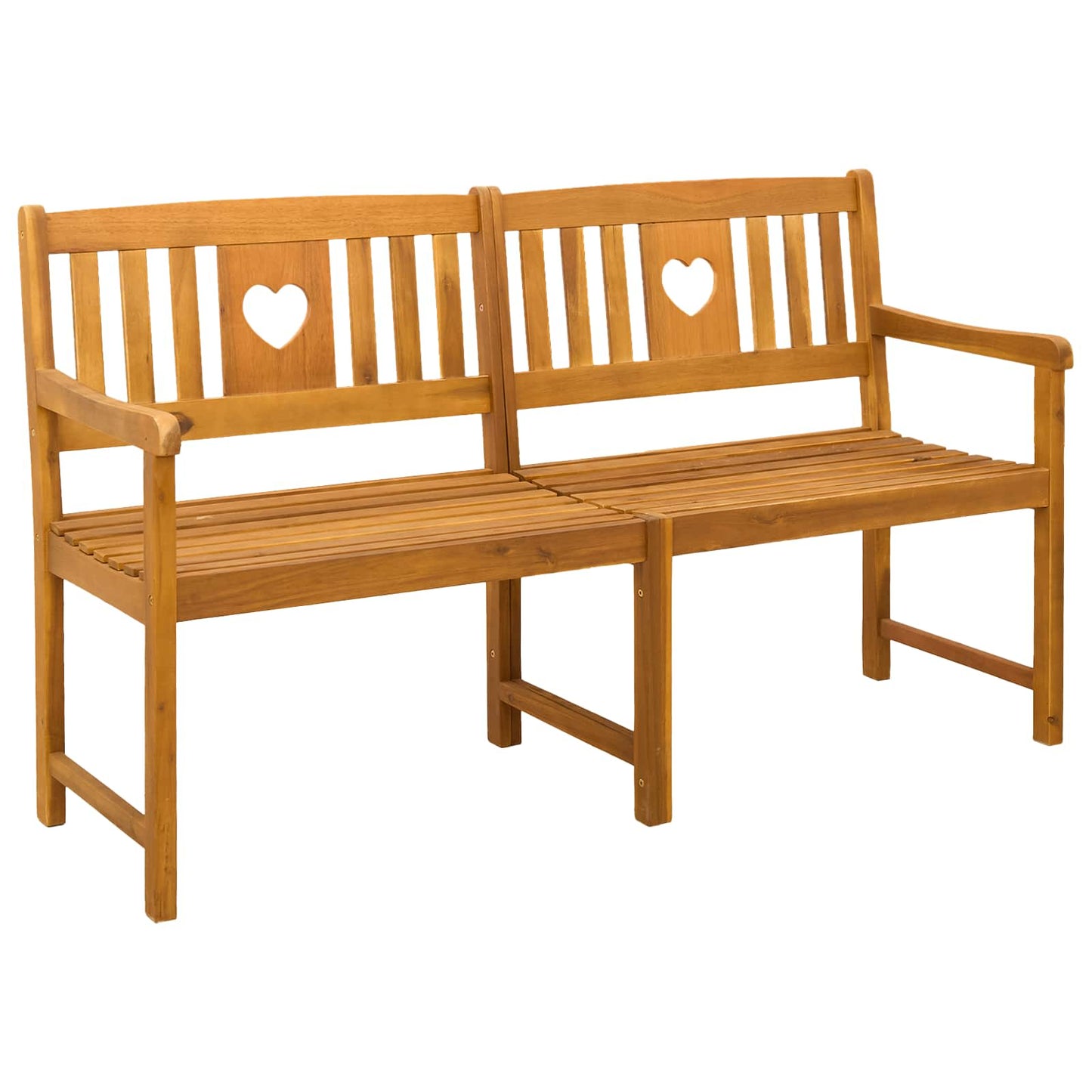 Outdoor Bench Natural 150 x 55.5 x 90 cm Solid Acacia Wood