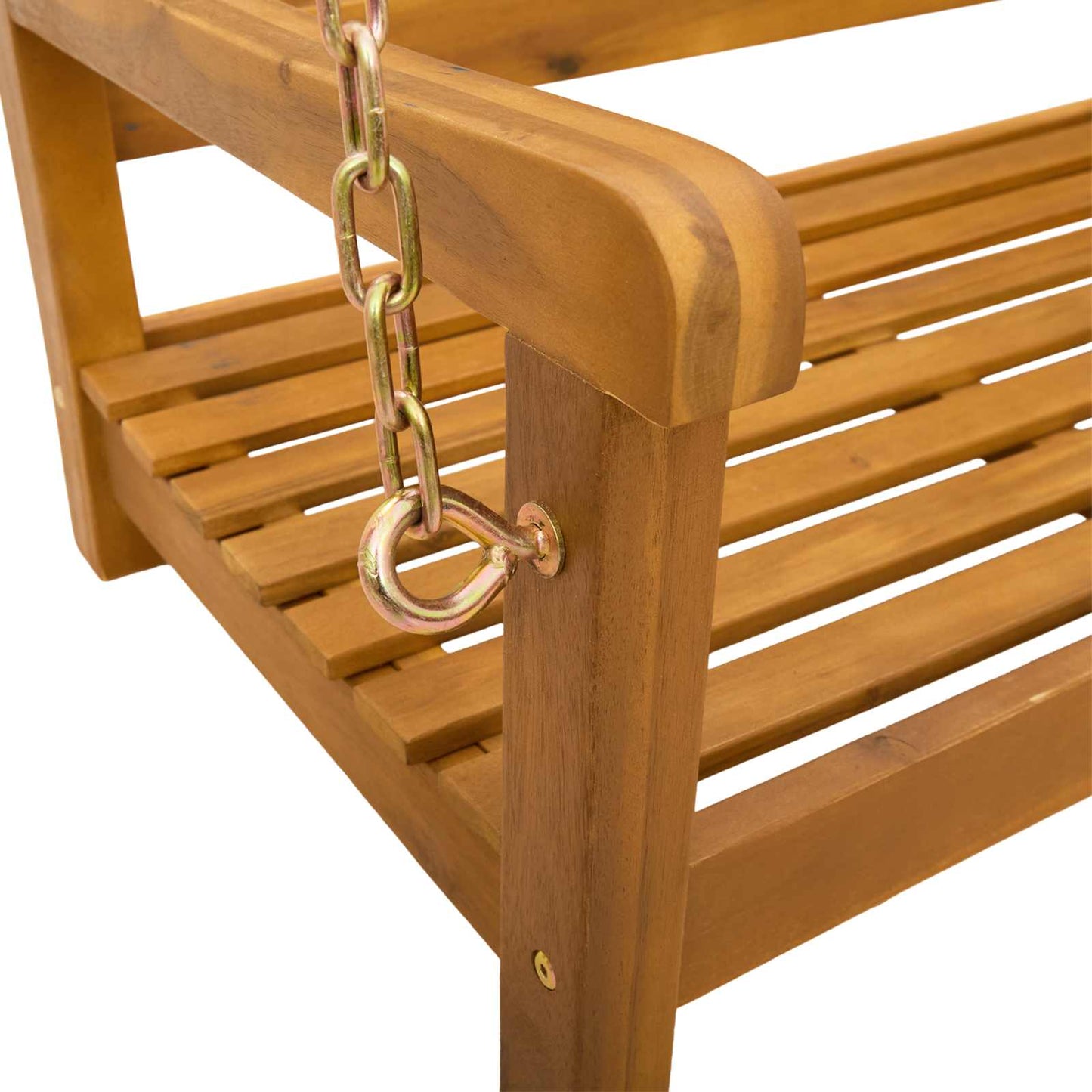 Garden Swing Bench Natural 110 x 56 x 58 cm Solid Acacia Wood