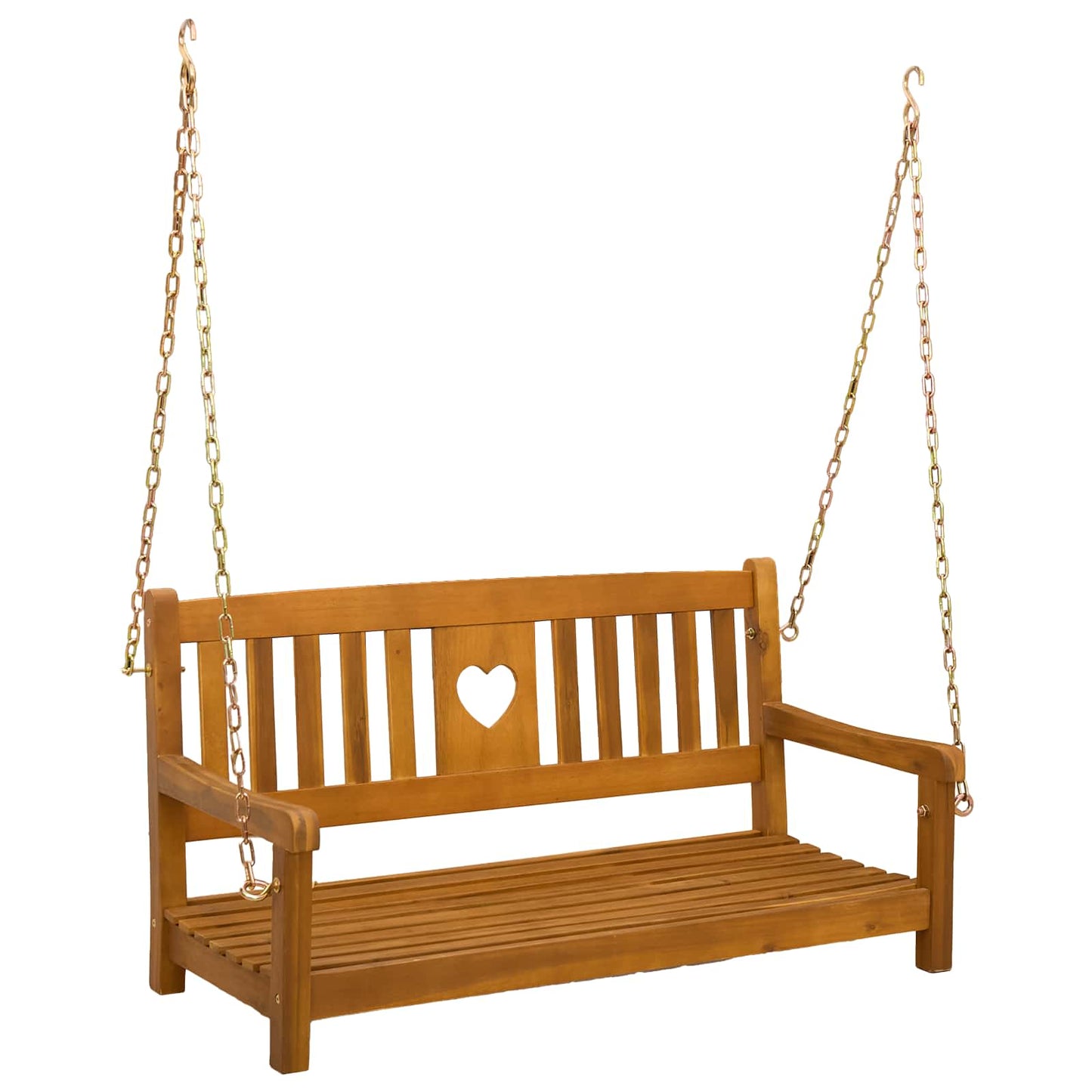 Garden Swing Bench Natural 110 x 56 x 58 cm Solid Acacia Wood