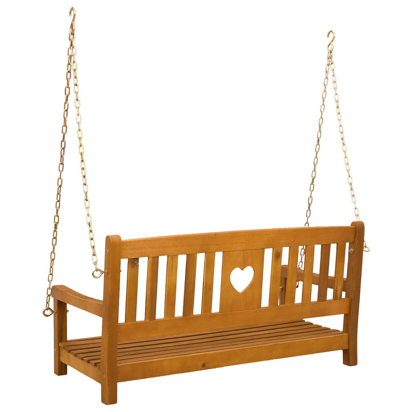 Garden Swing Bench Natural 110 x 56 x 58 cm Solid Acacia Wood