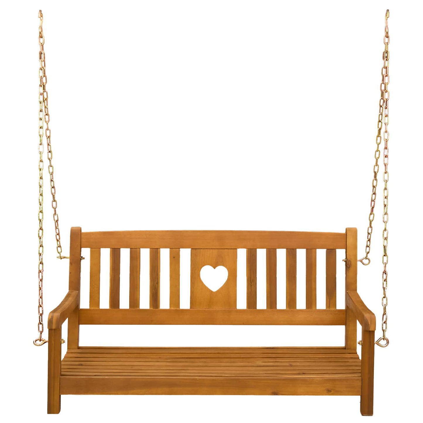 Garden Swing Bench Natural 110 x 56 x 58 cm Solid Acacia Wood