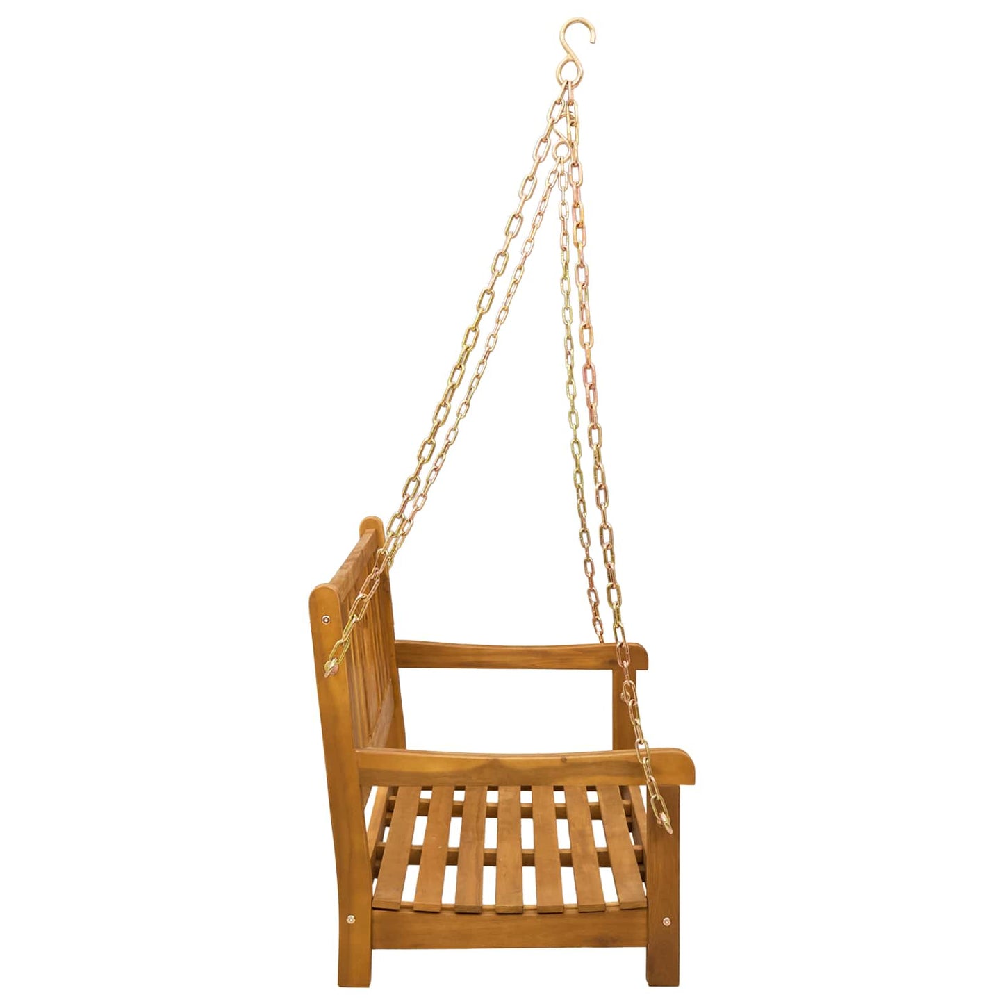 Garden Swing Bench Natural 110 x 56 x 58 cm Solid Acacia Wood