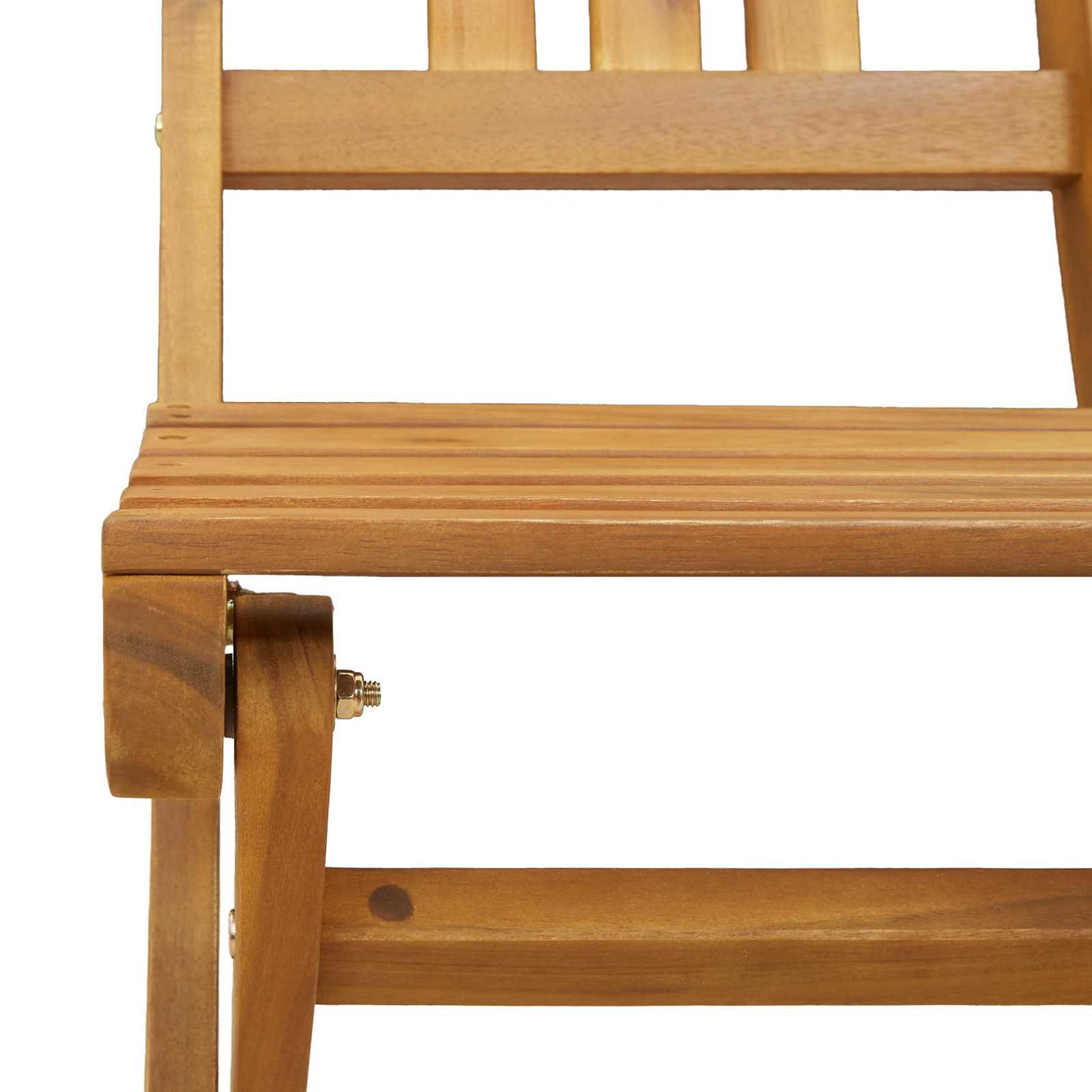 with Cushion 4 pcs Natural 40 x 42 x 85 cm Solid Acacia Wood
