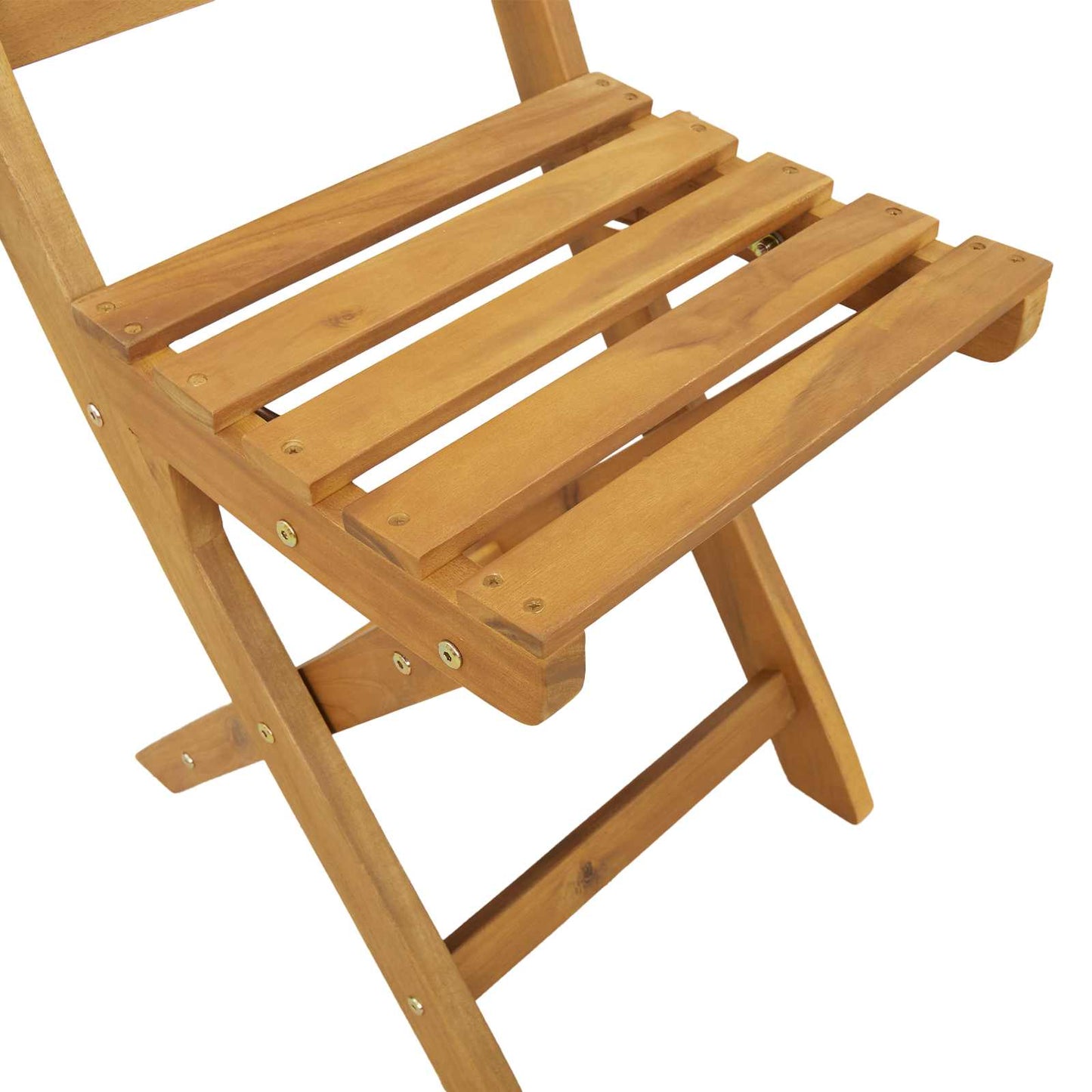 with Cushion 4 pcs Natural 40 x 42 x 85 cm Solid Acacia Wood